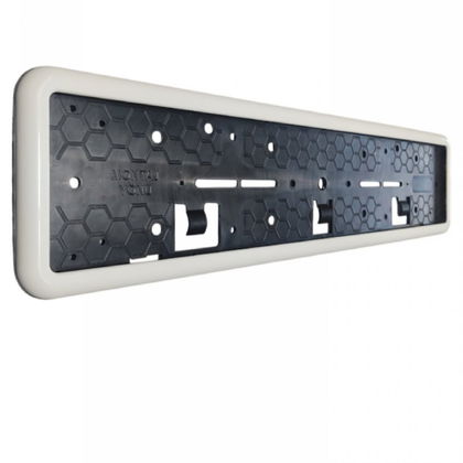 ARAÇ PLAKALIK BEYAZ ÇERÇEVELİ KIRILMAZ LÜX 