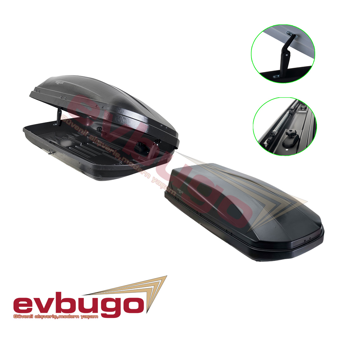 PORT BAGAJ 500 LT EXCLUSIVE SİYAH ÇİFT AÇILIR