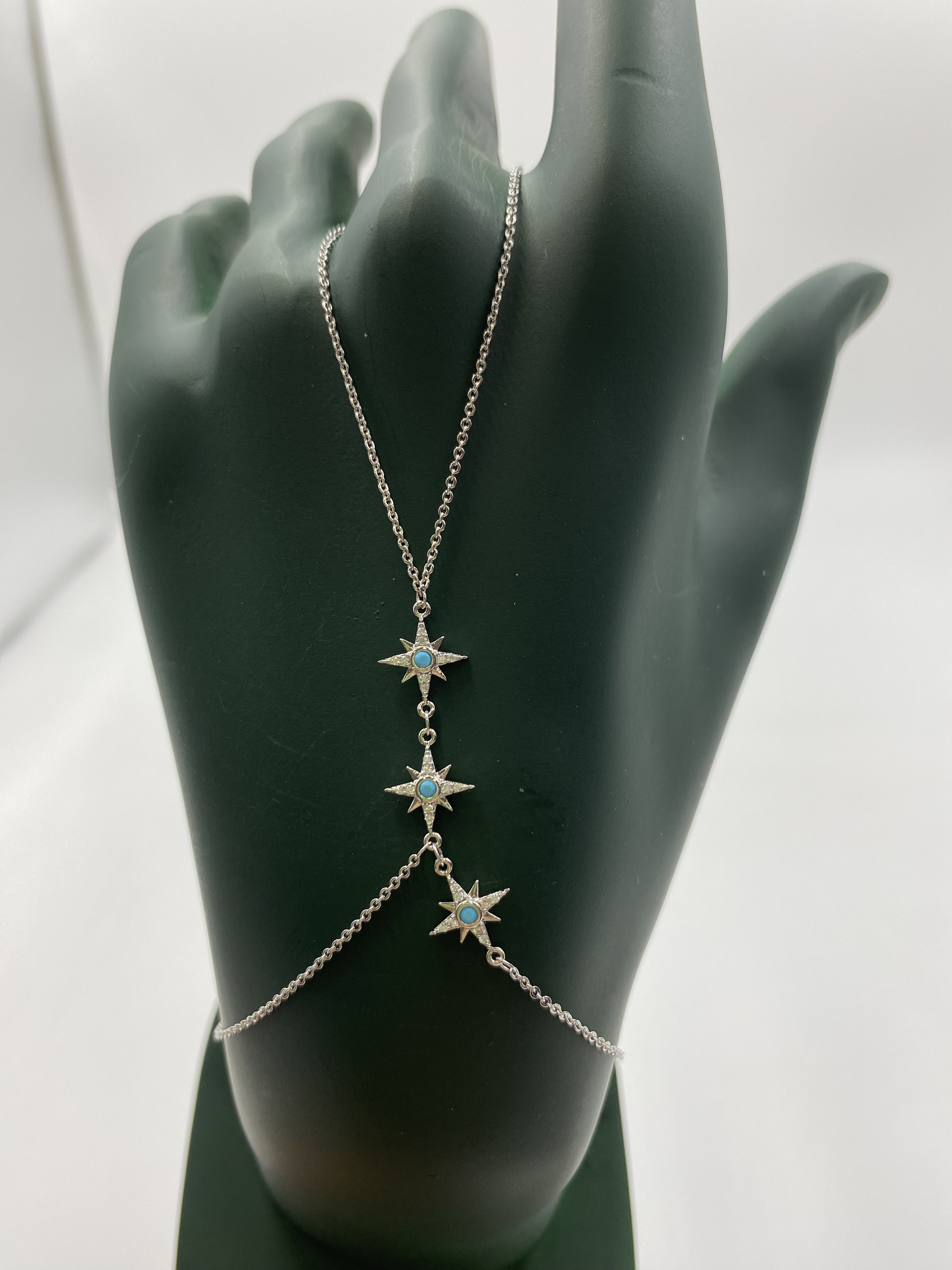 Mavi Taş Detaylı Yıldız Şahmeran