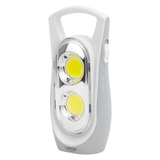 Lontor CTL-EL158 İki Kademeli 2 Cob Led'li Şarjlı Işıldak Fener