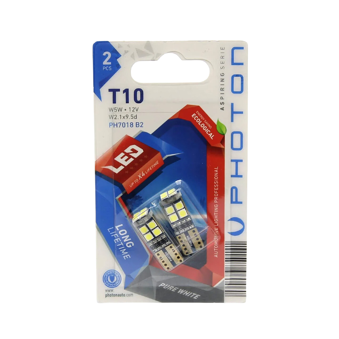 PHOTON T10 W5W 12V 12 LED ASPIRING SERIE 2Lİ BLISTER