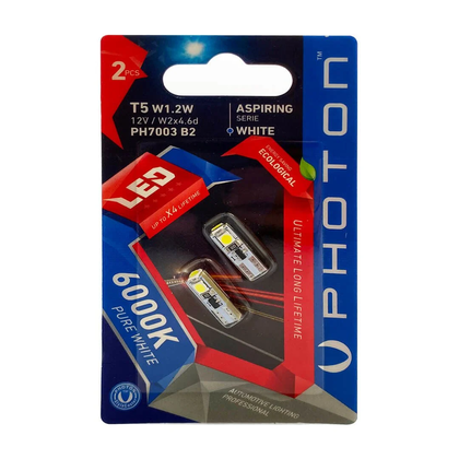 PHOTON T5 12V W1 2W 3 SMD LED 2Lİ BLİSTER