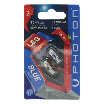 PHOTON T5 12V W1 2W MAVİ 3 SMD LED 2LI BLISTER