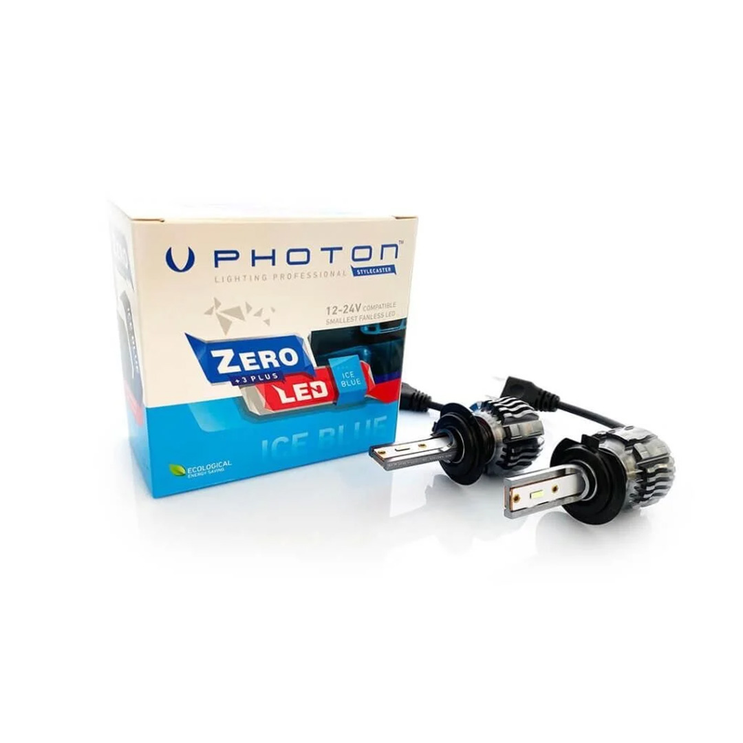 ZERO H7 12V ICE BLUE 3 PLUS FANSIZ LED 12V 24V