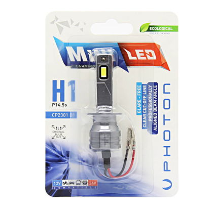 MINI H1 12 24V COMPACT LED TEKLİ BLISTER