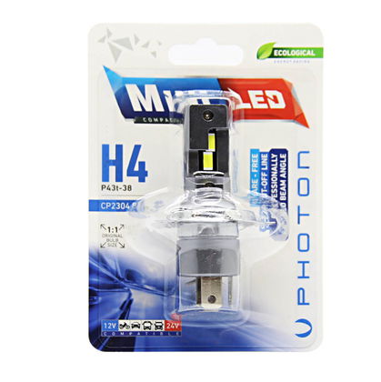 MINI H4 12 24V COMPACT LED TEKLİ BLISTER