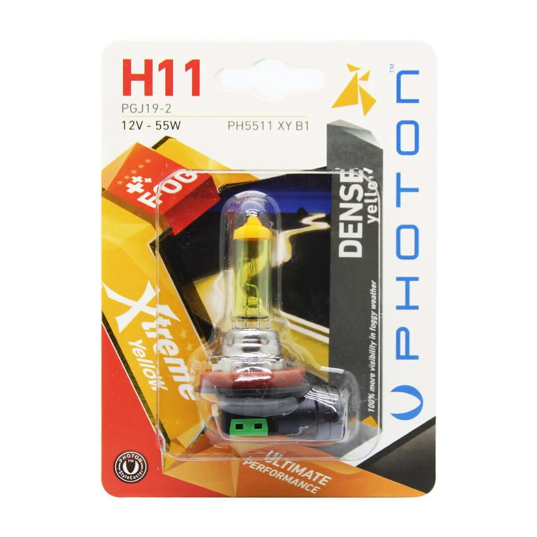 H11 12V 55W XTREME YELLOW TEKLİ BLISTER