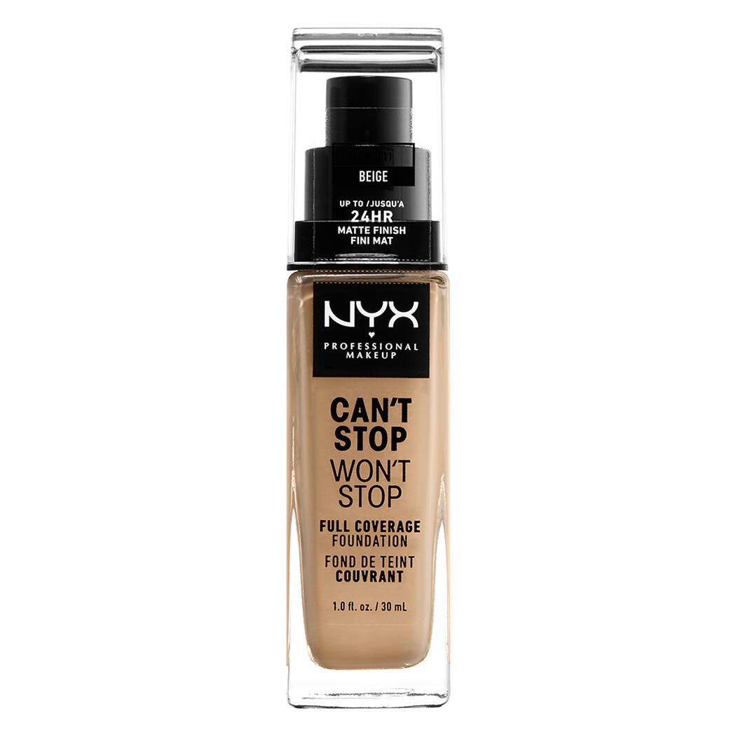 NYX Professional Makeup Fondöten - Can't Stop Won't Stop Full Coverage Foundation Beige 30 ml