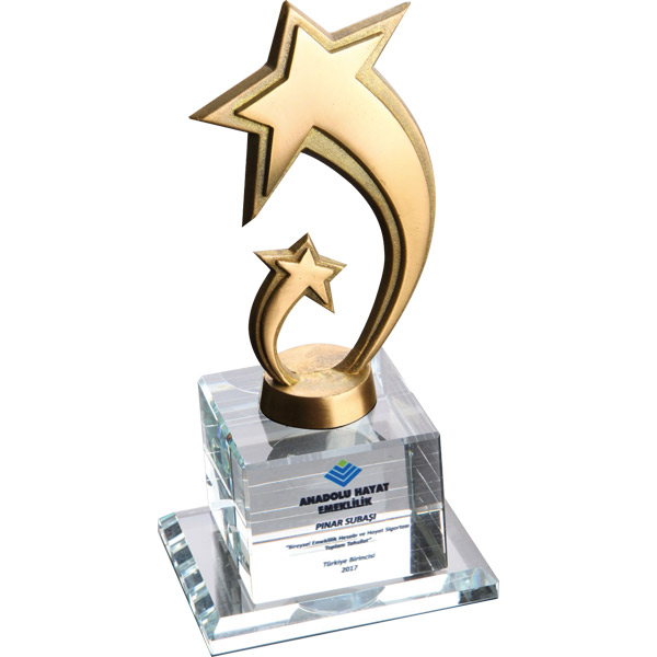 KPL-7716 Kristal Plaket [ 10 x 20 cm ]