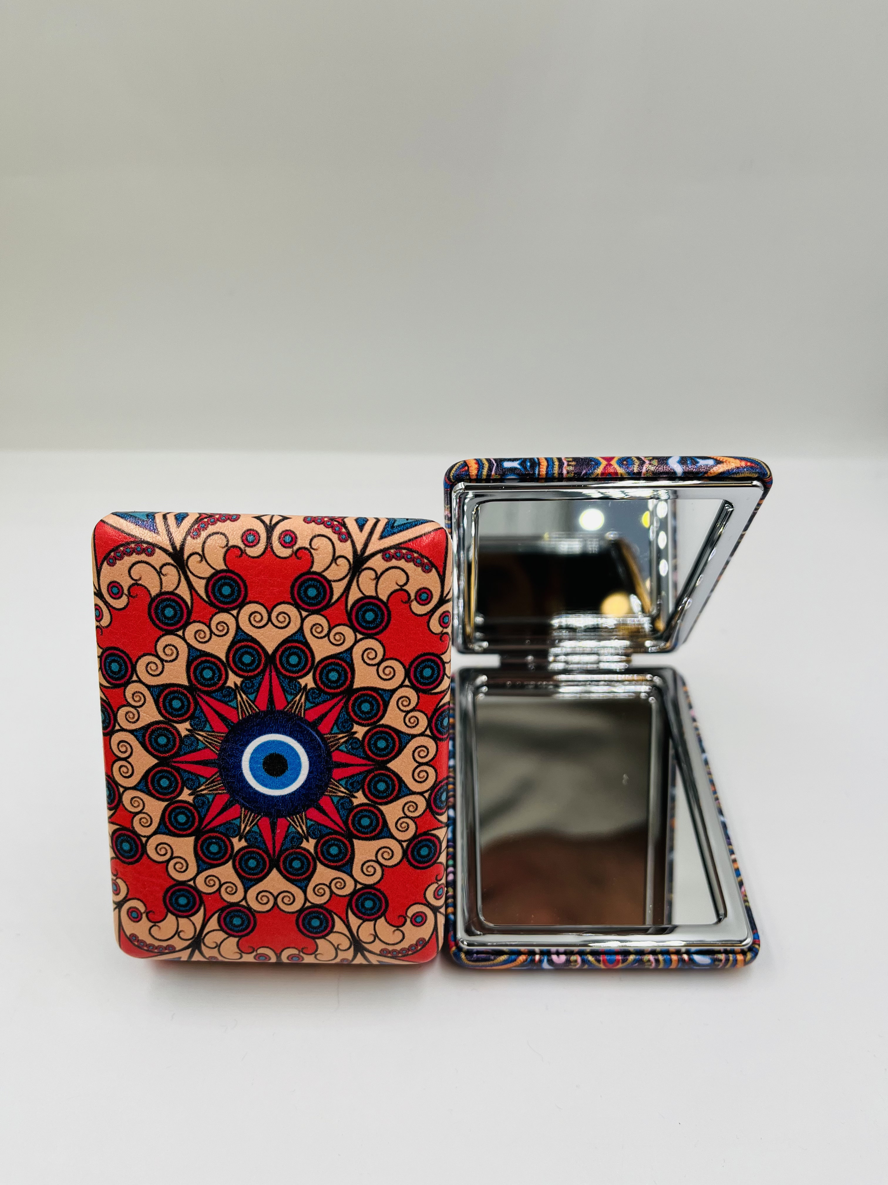 Etnik Desen Nazar Boncuklu Makyaj Aynası