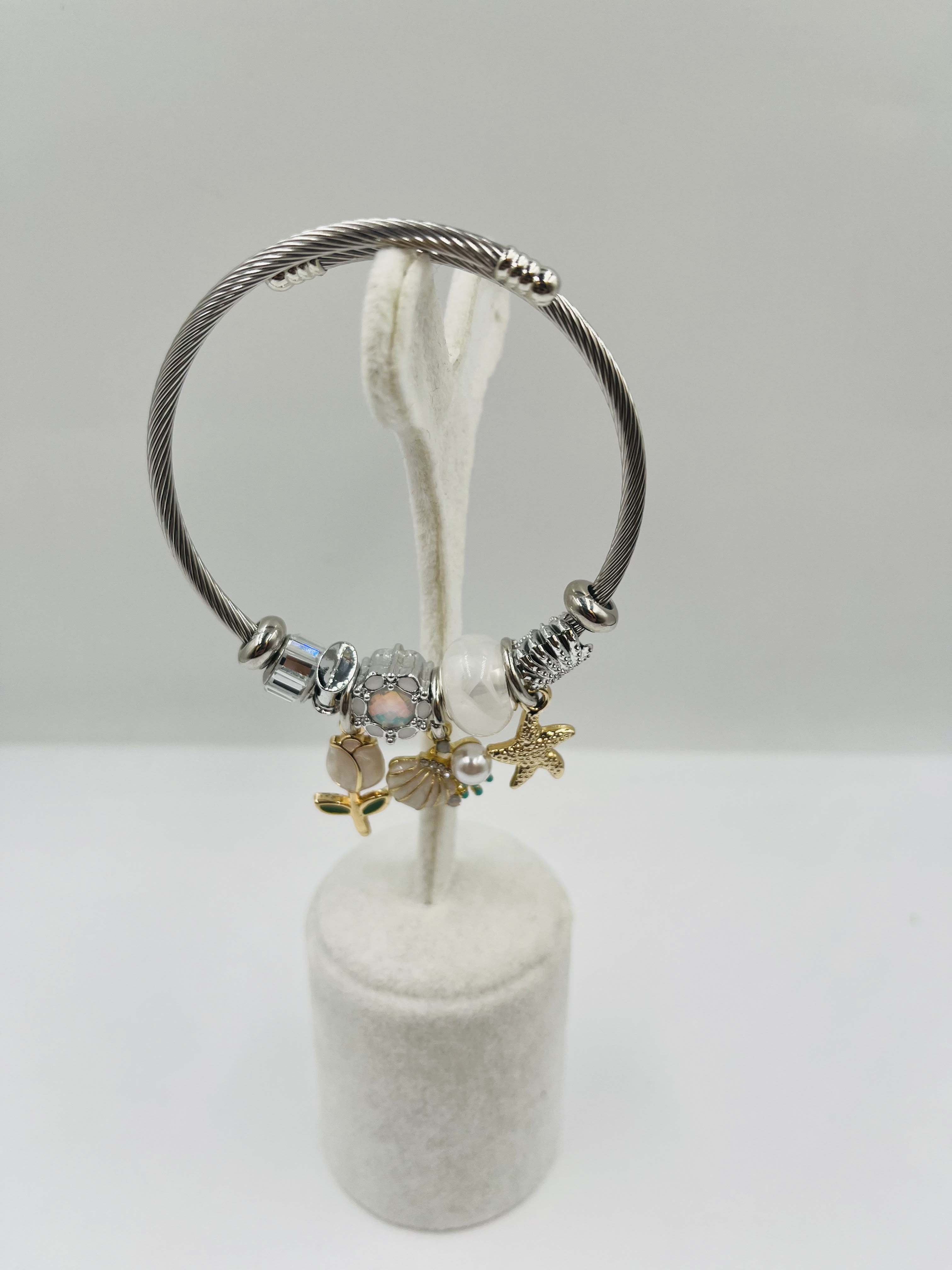 Deniz Kabuk Charmlı Pandora Model Bileklik PNDR02