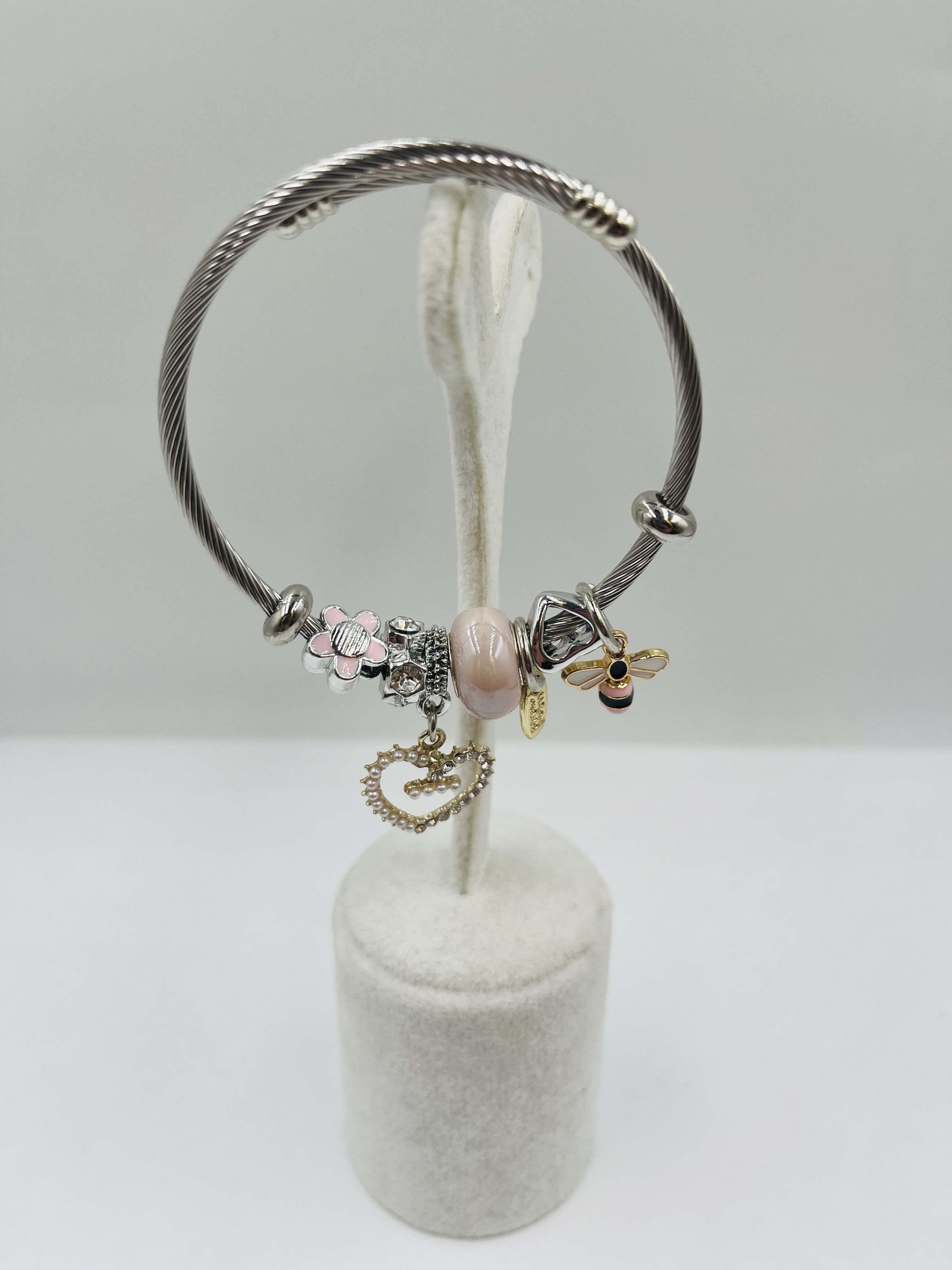 Arı Detaylı Pandora Model Bileklik