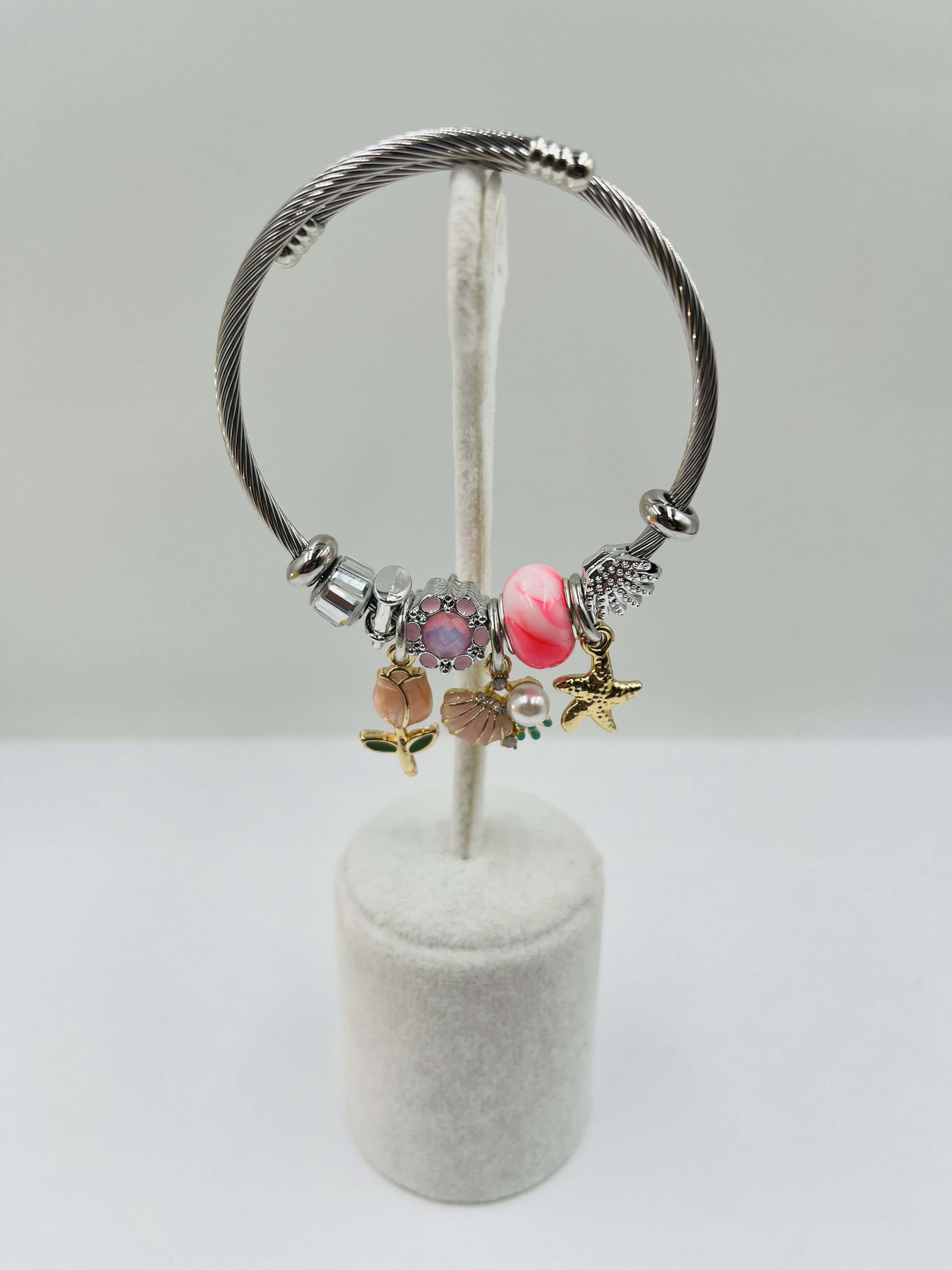 Deniz Kabuk Charmlı Pandora Model Bileklik PNDR03