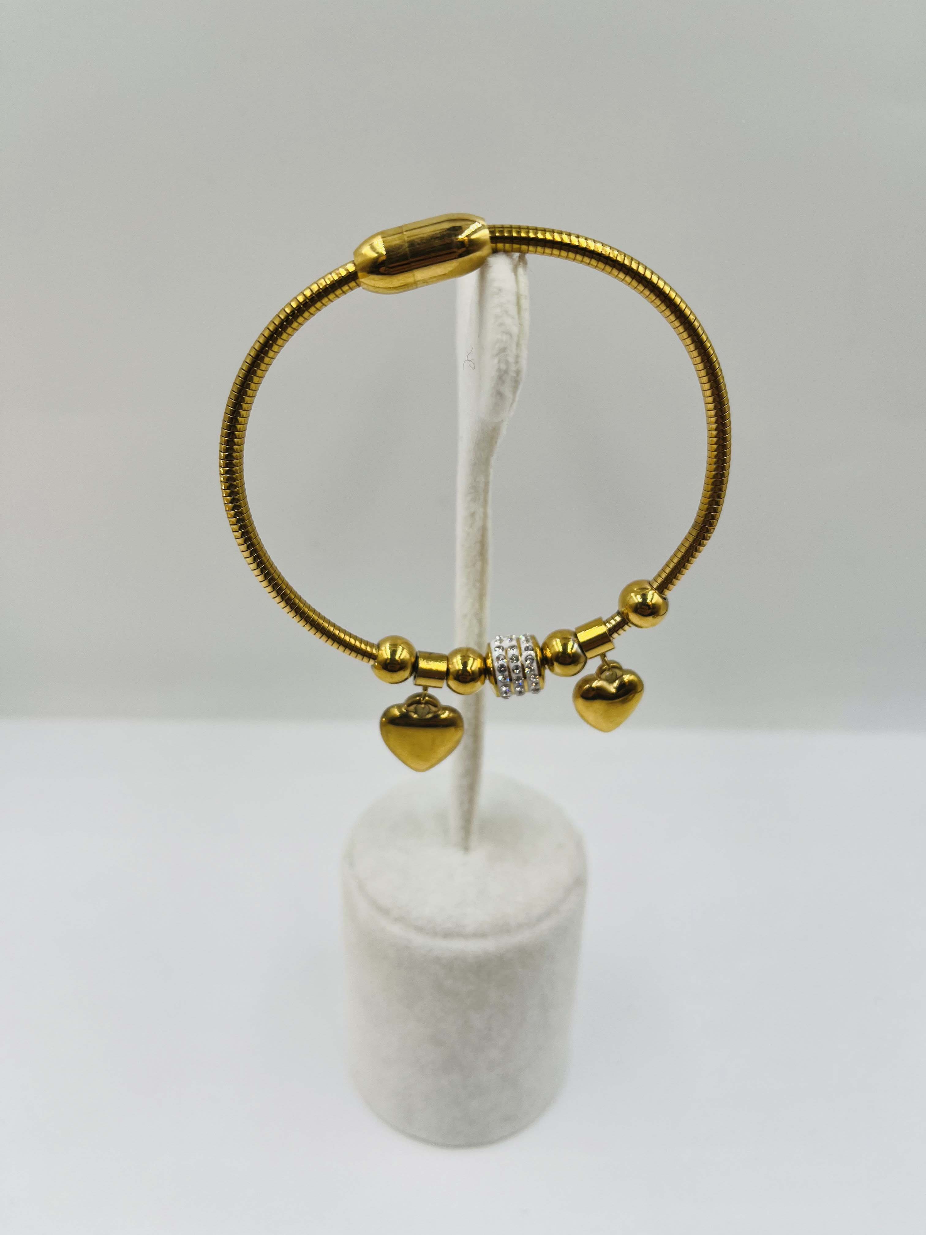 Kalp Charmlı Pandora Model Bileklik