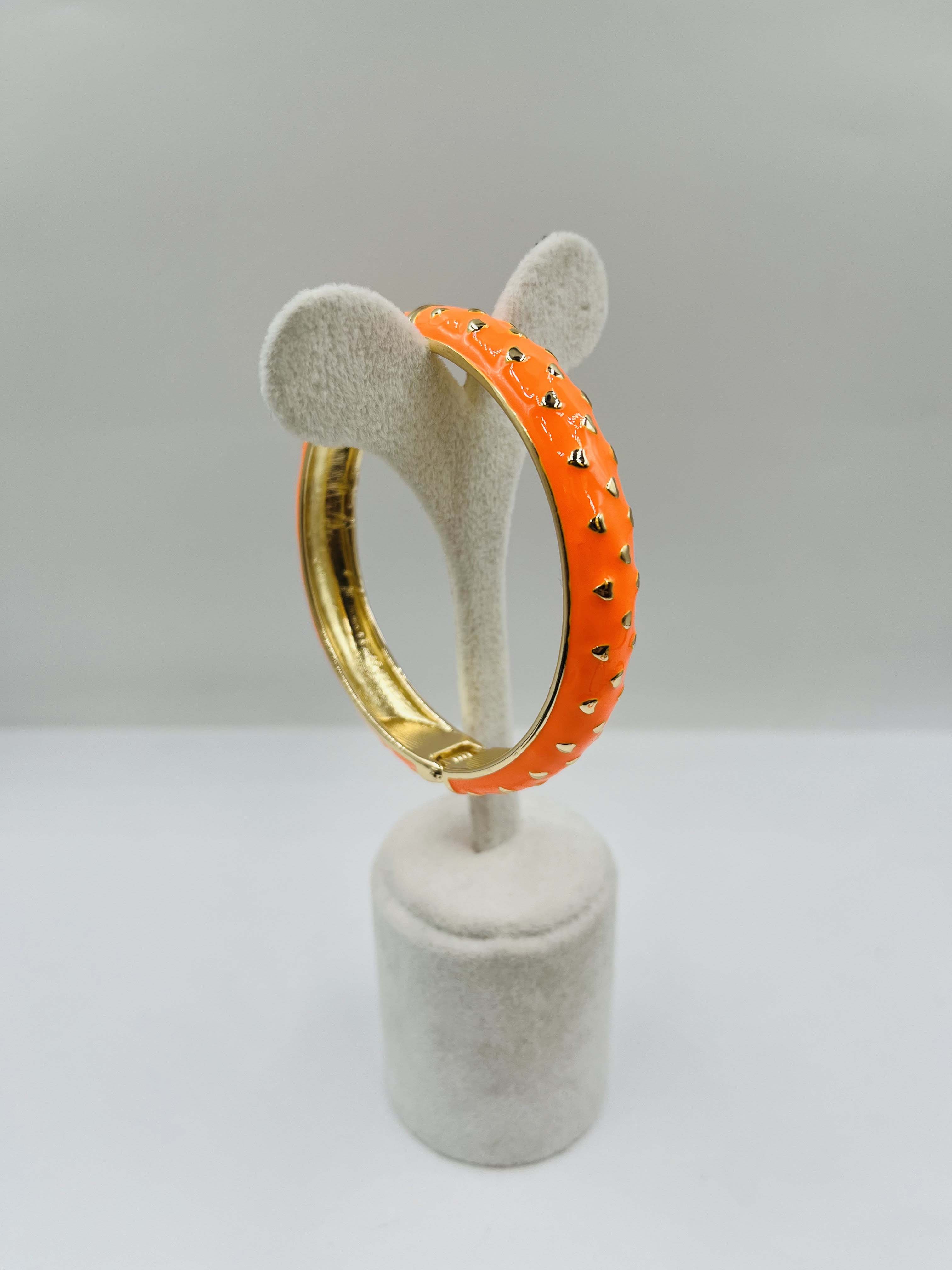 Turuncu Renk Desenli Kelepçe