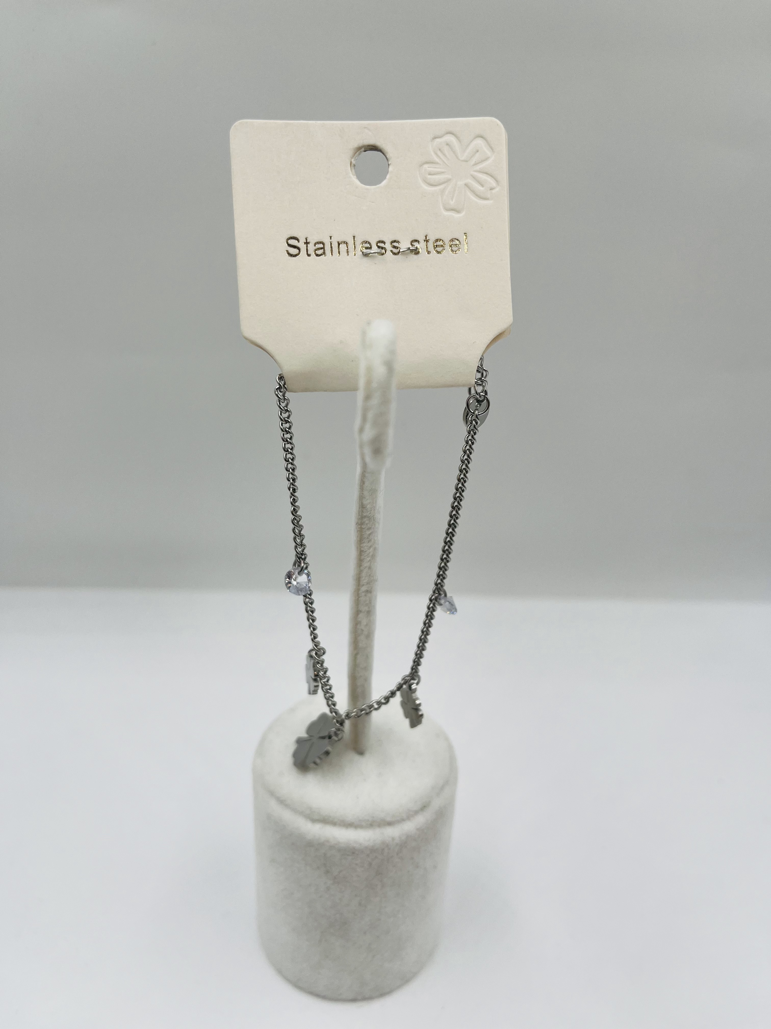 Yonca Detaylı Gümüş Bileklik