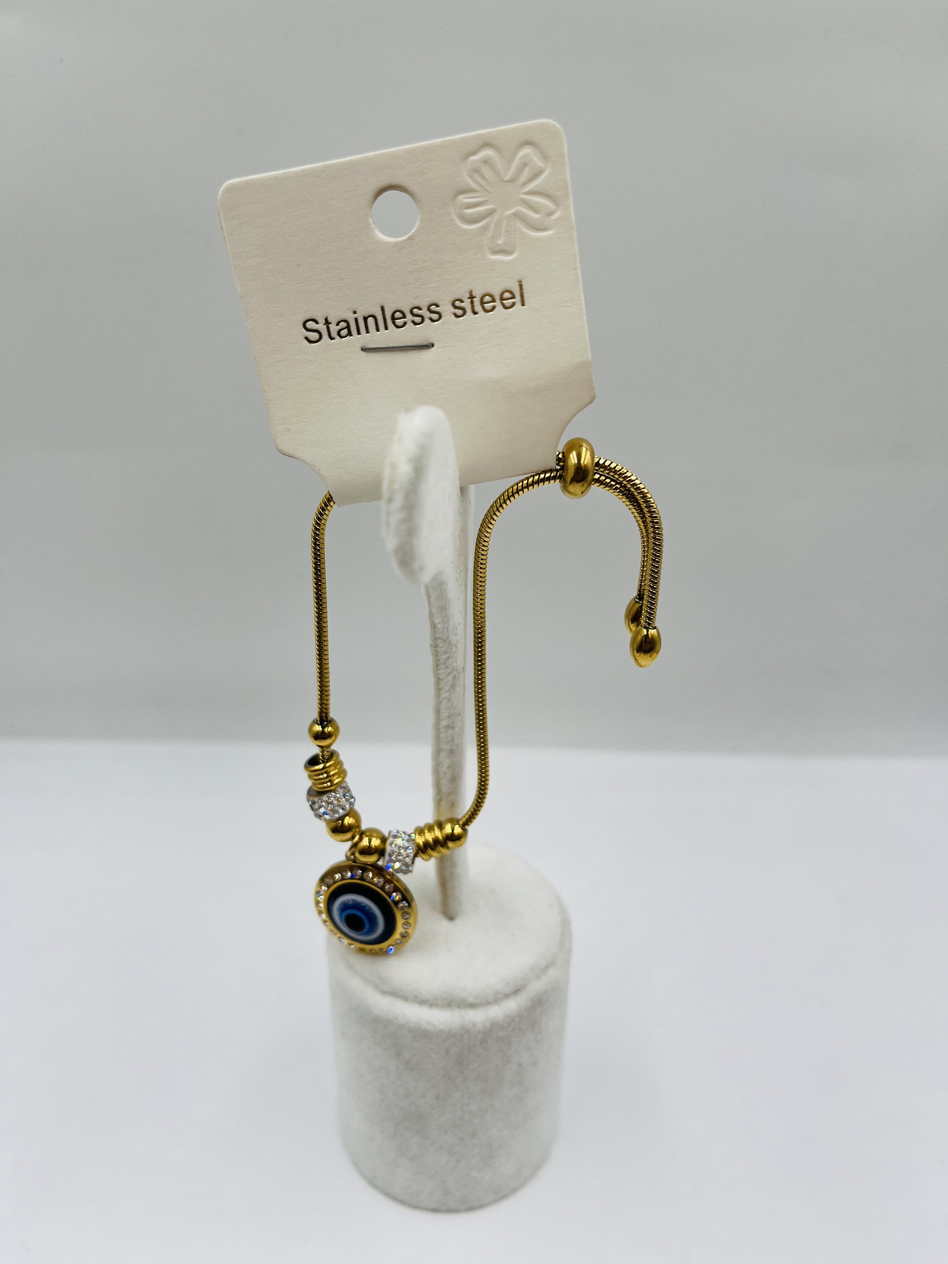 Nazar Boncuklu Taş Detaylı Bileklik