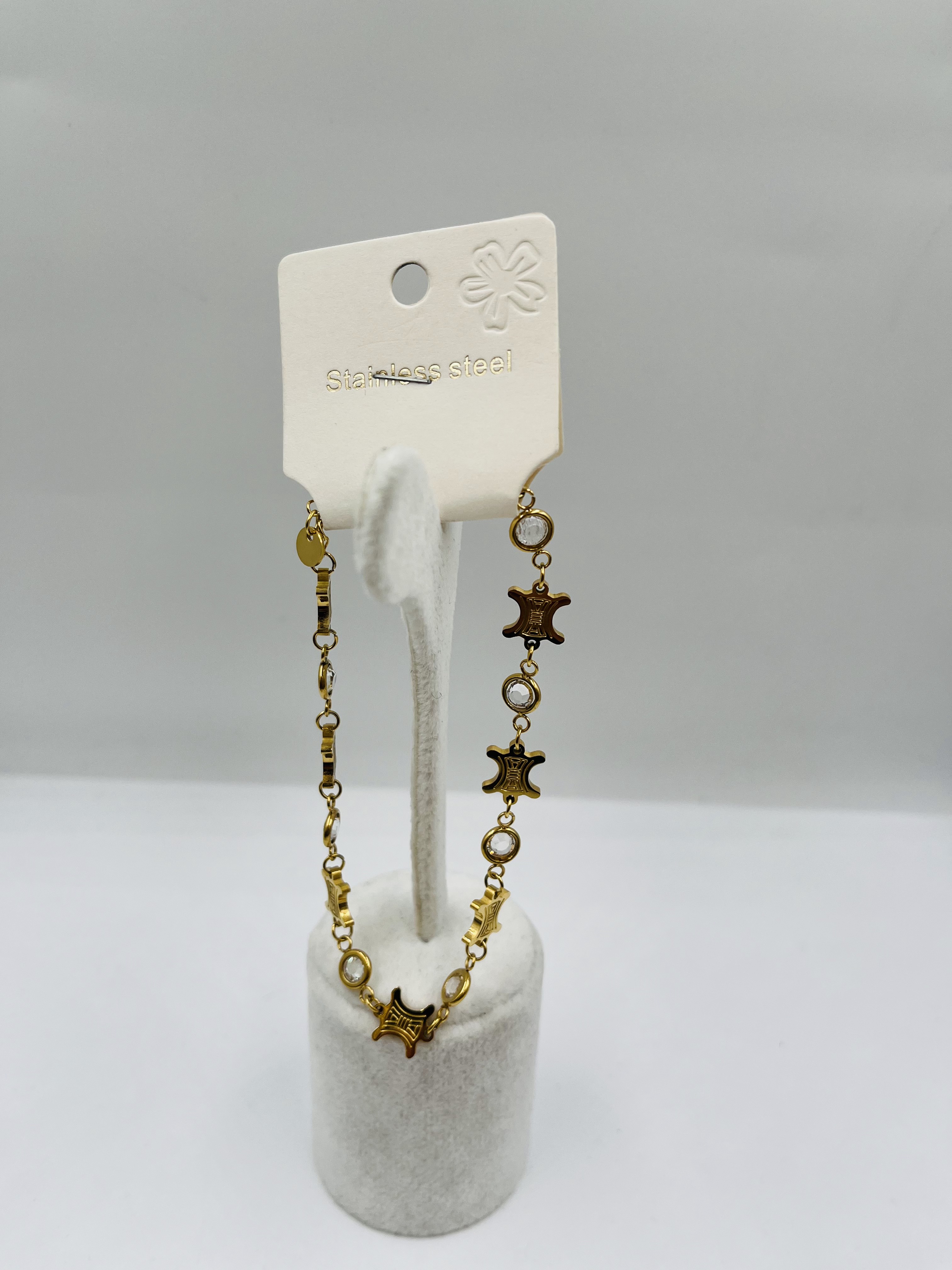 Boncuk Detaylı Yıldız Bileklik