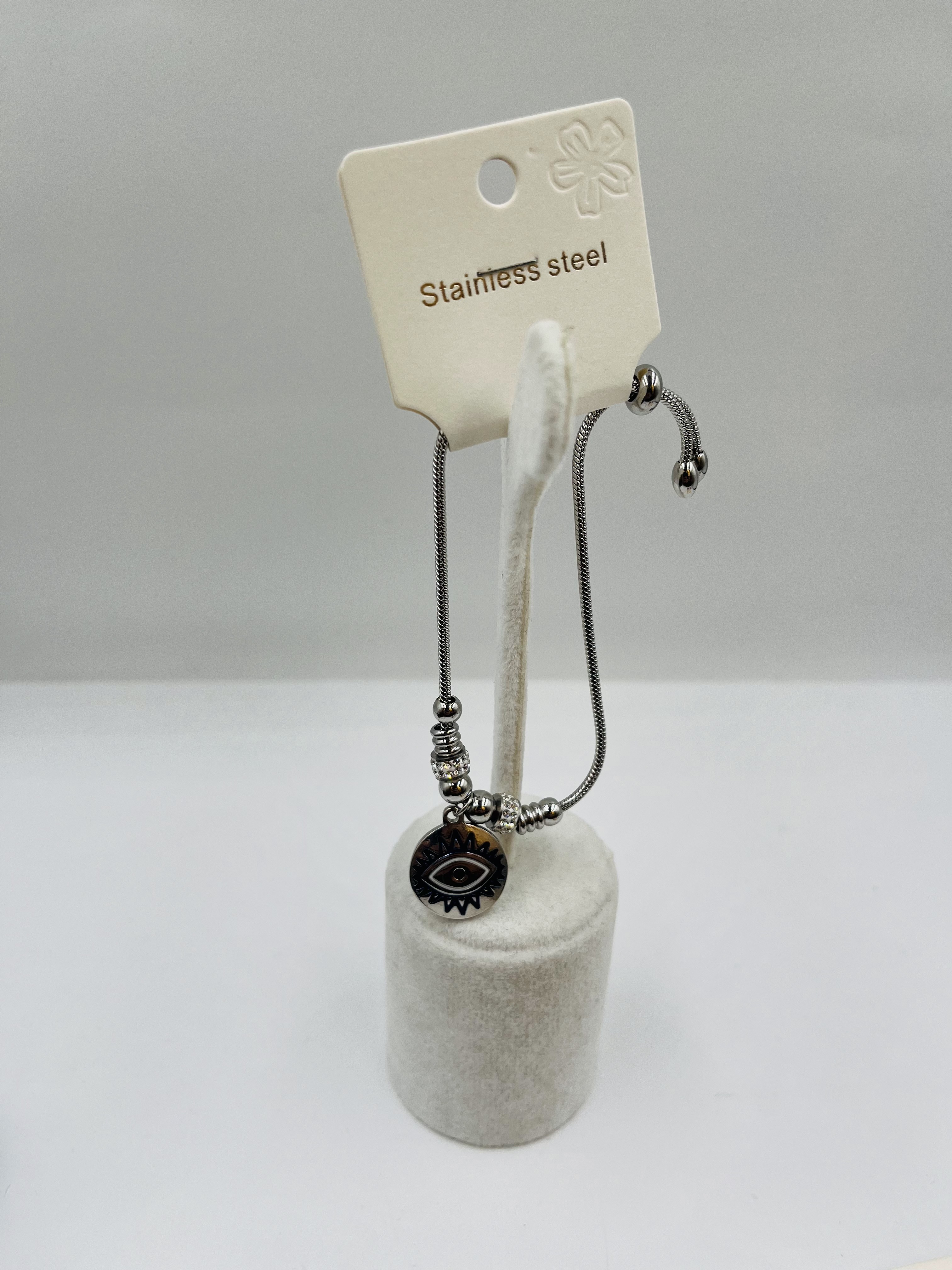 Göz Detaylı Gümüş Bileklik