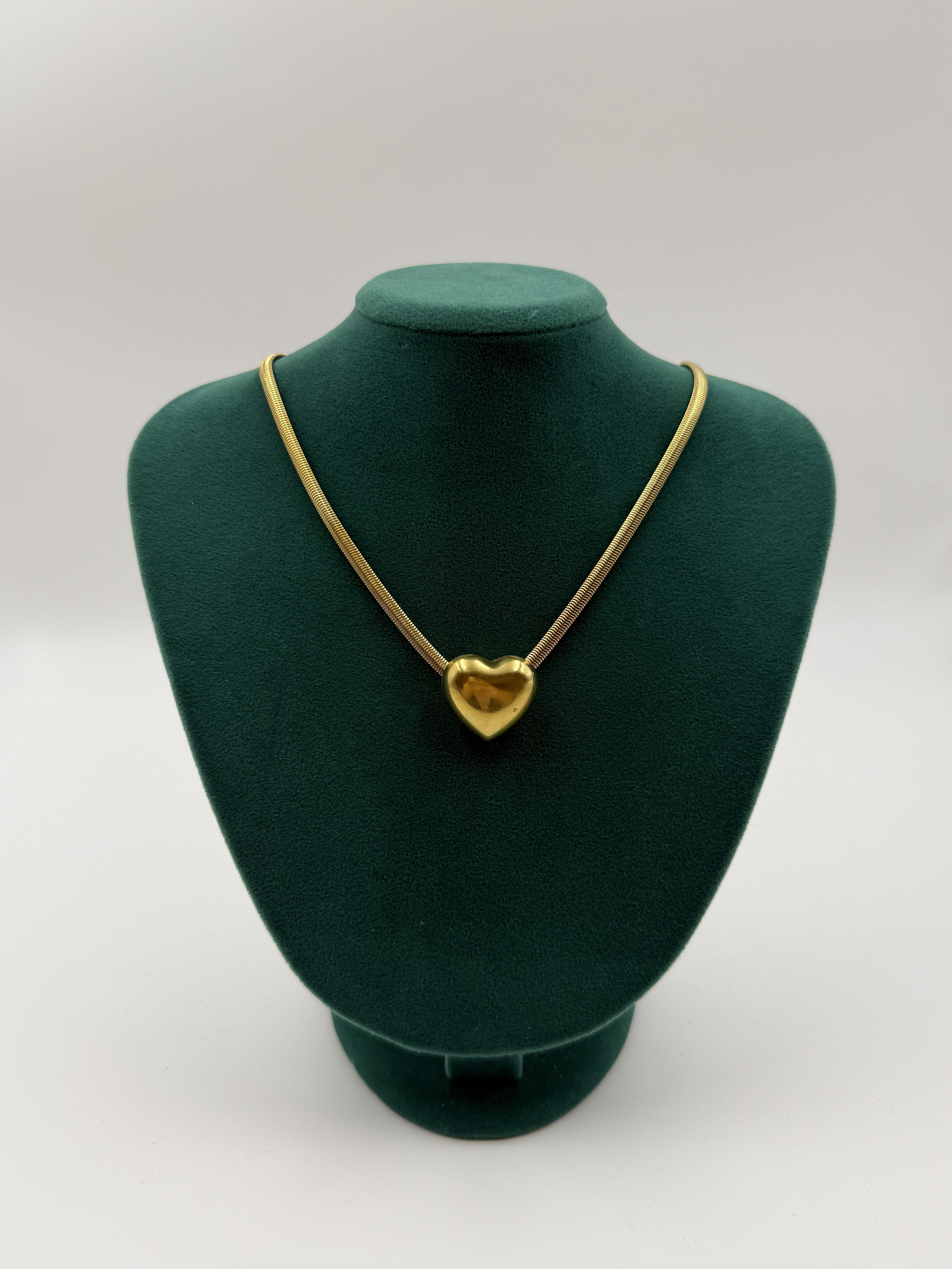 Kalp Model İtalyan Zincir Kolye