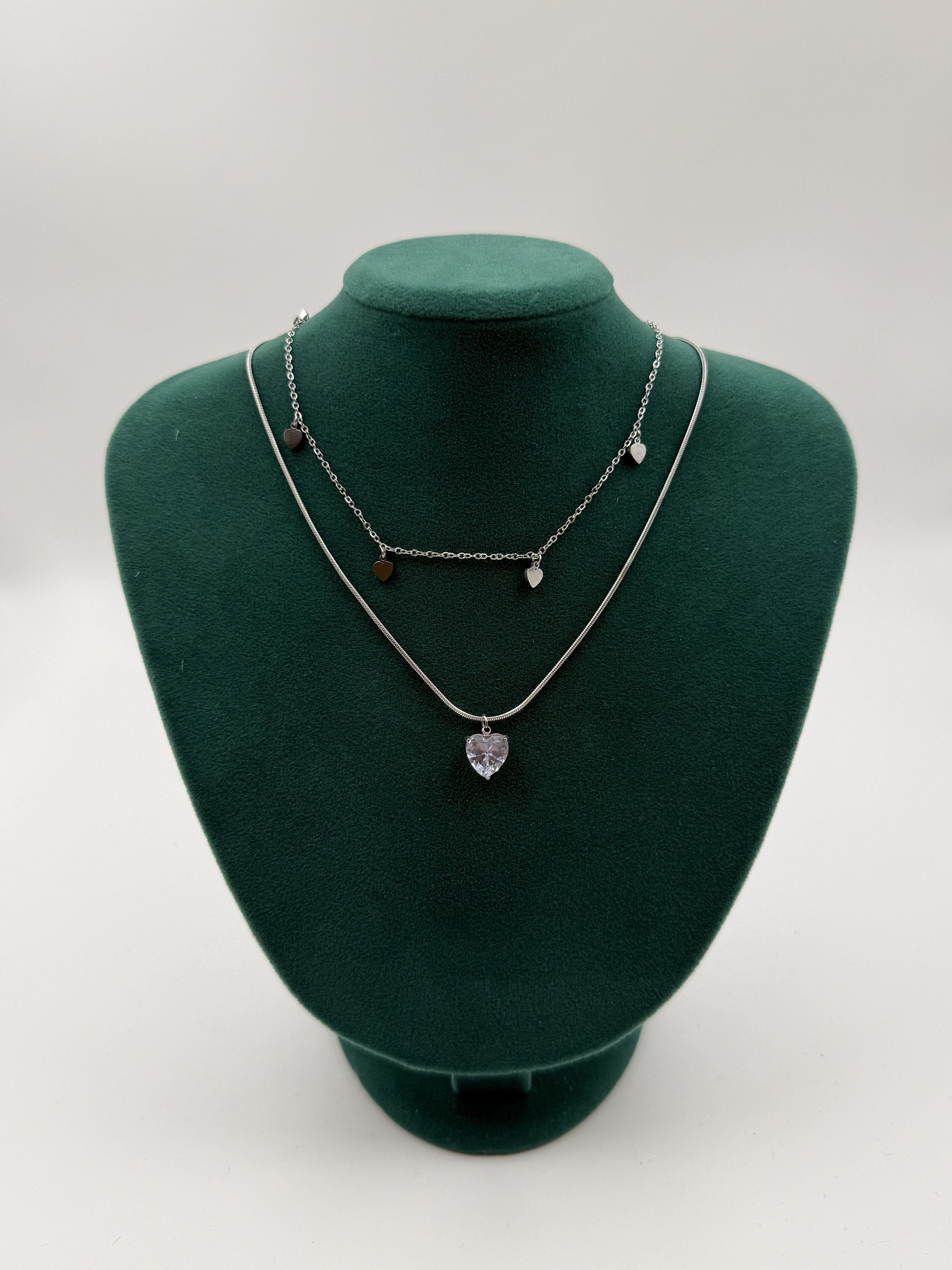 İkili Kalp Kolye KLY046