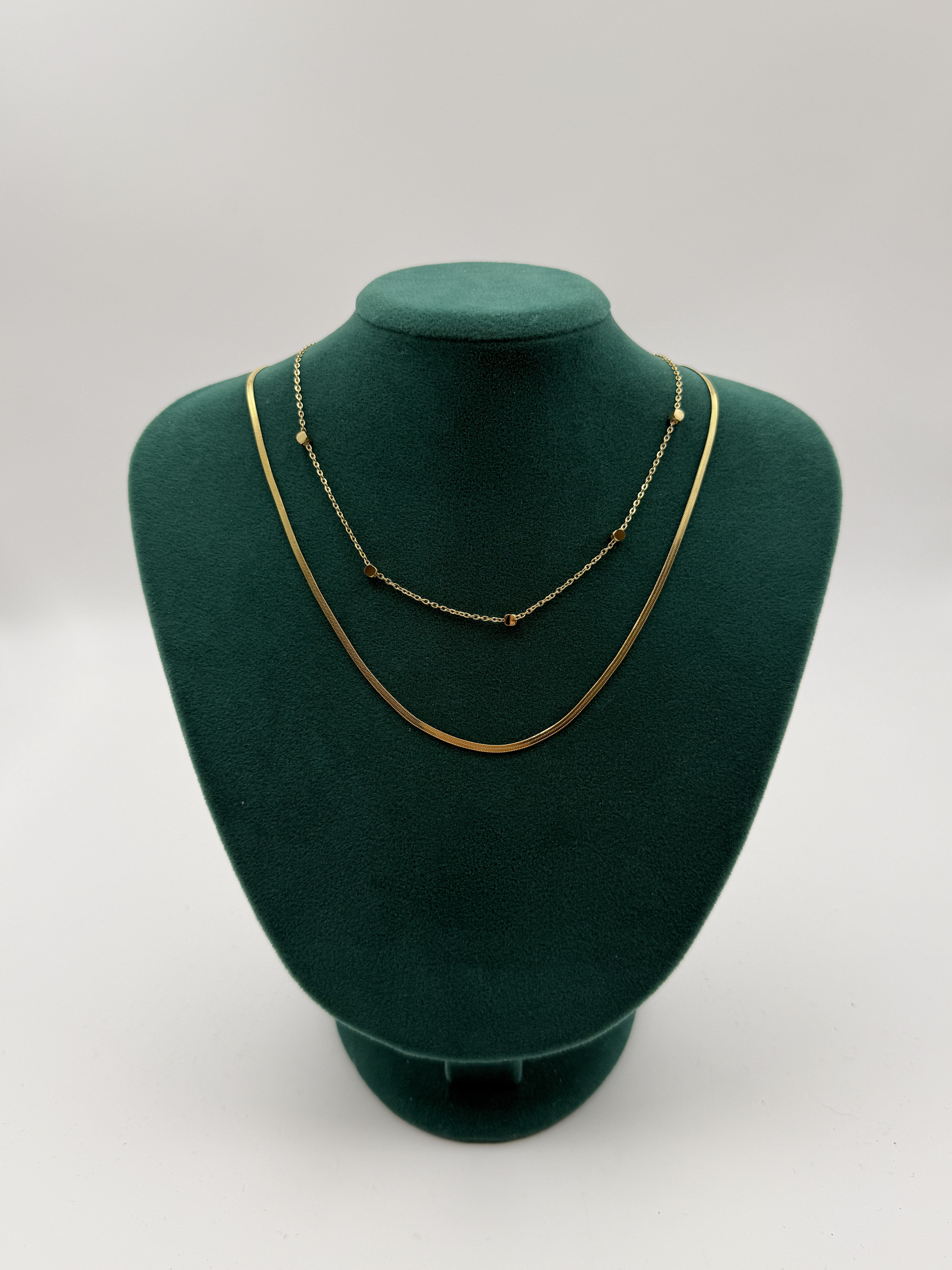 Top Detaylı İkili Kolye