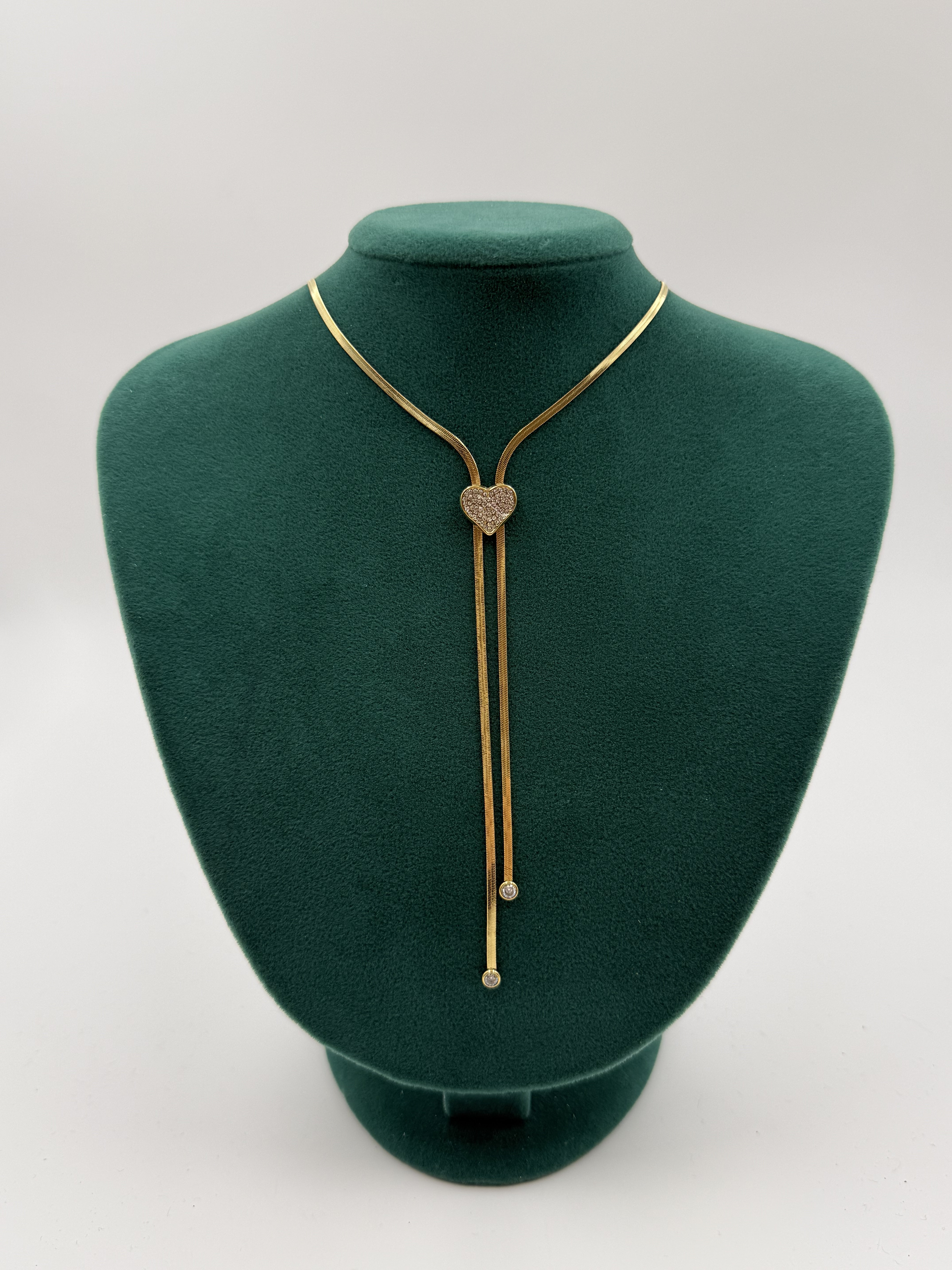 İtalyan Taşlı Y Kolye