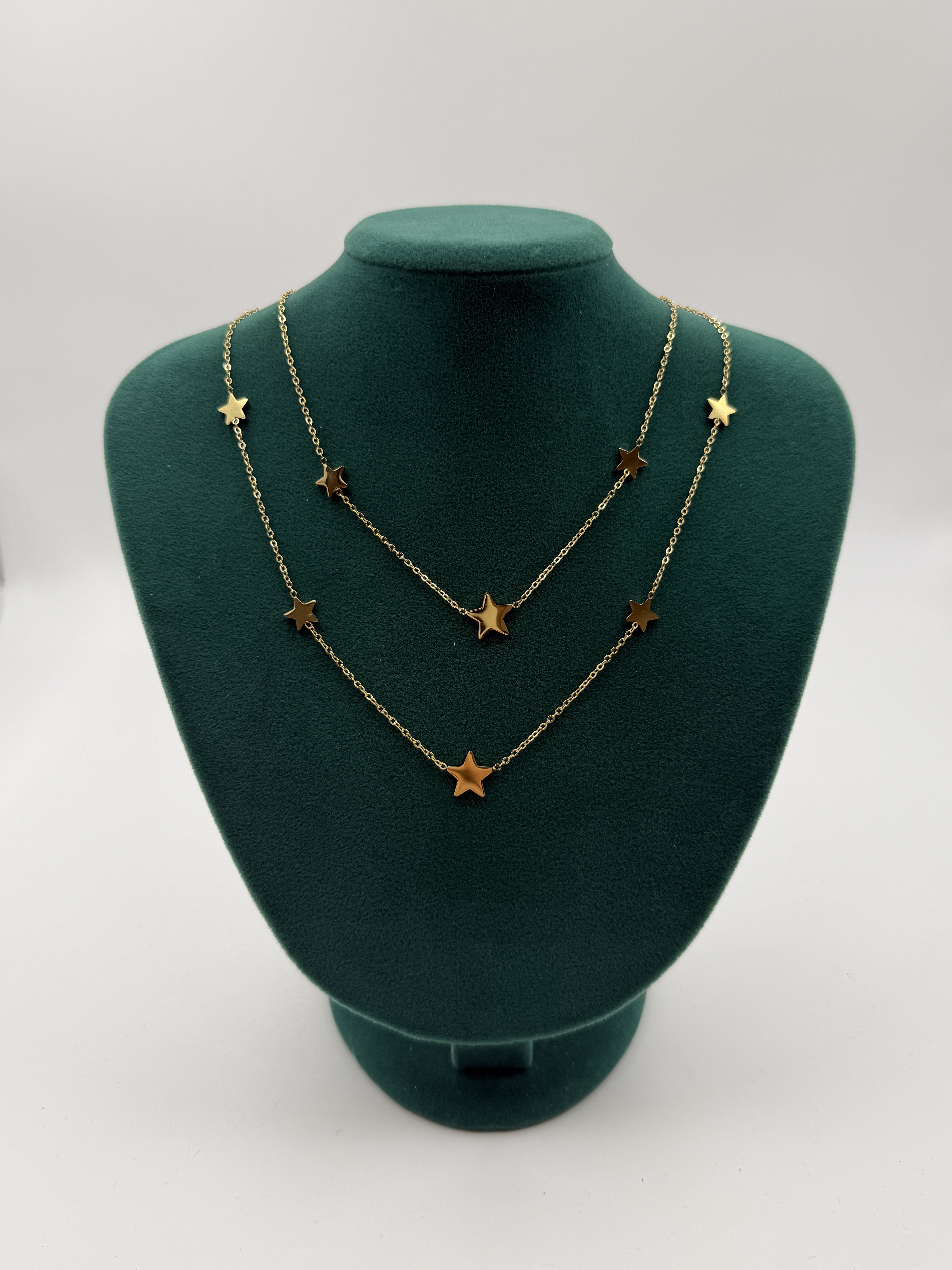 Yıldız Model İkili Kolye