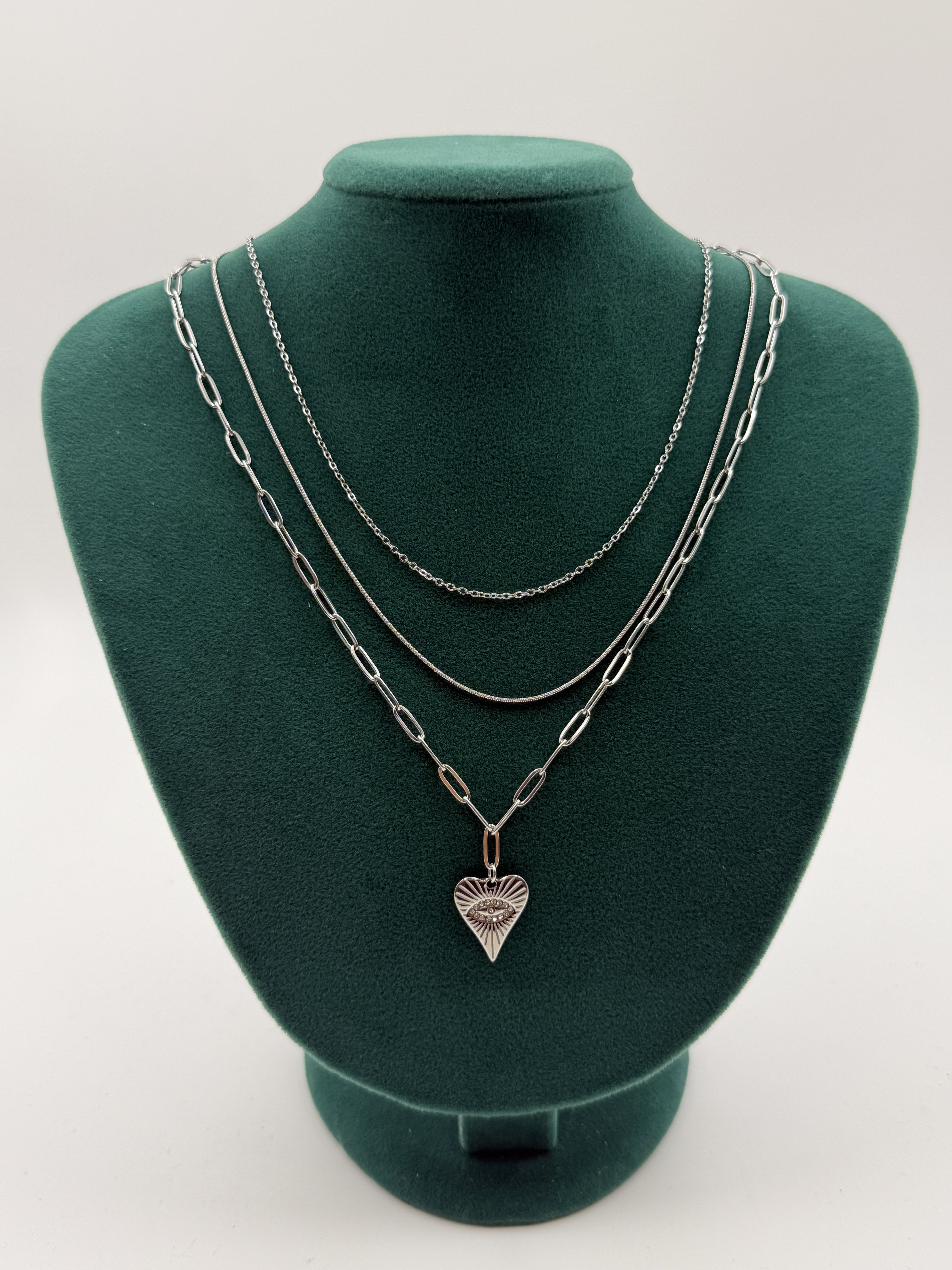 Ataç Model Üçlü Kolye