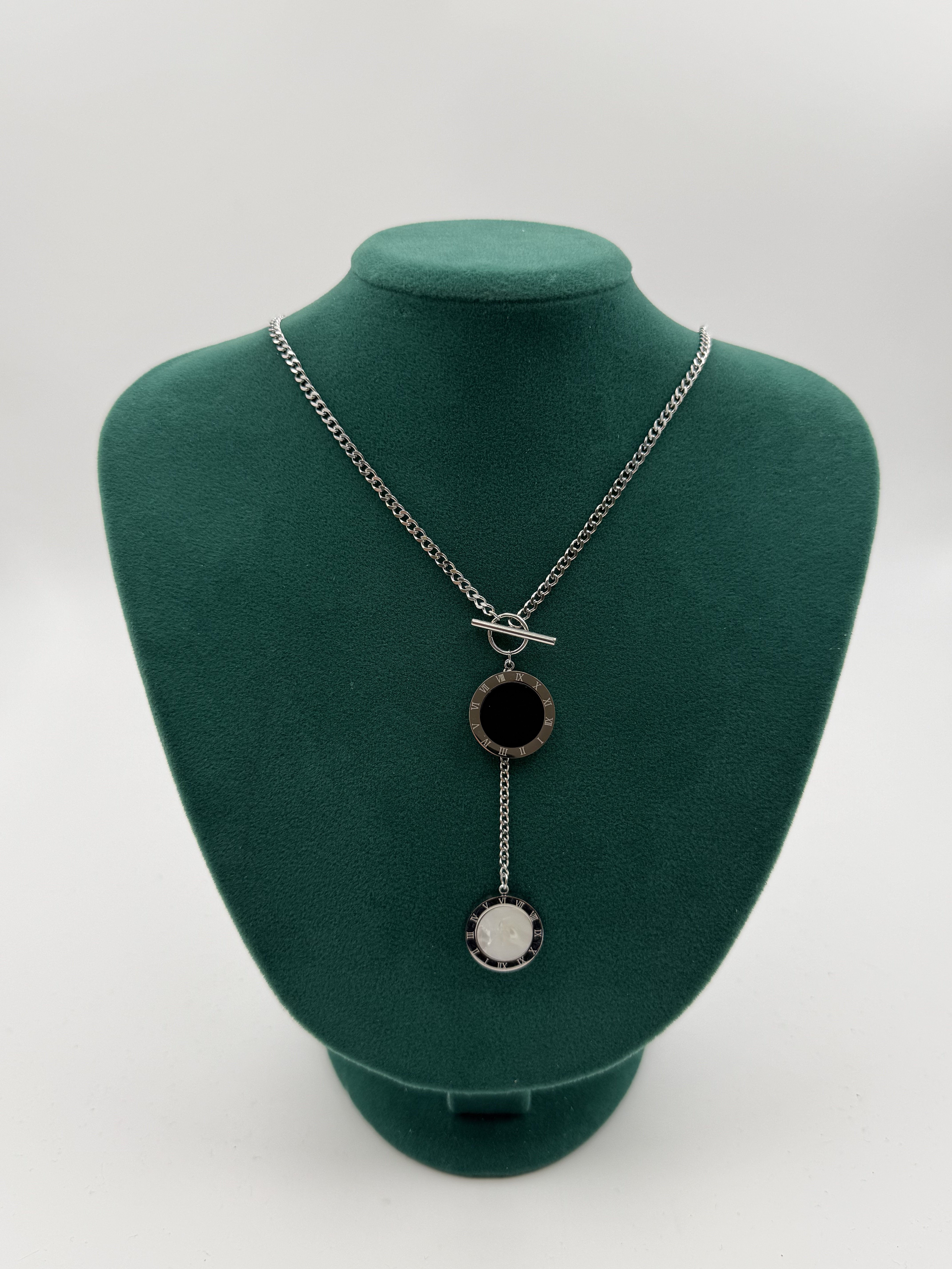 Roma Rakamlı Y Kolye Gümüş KLY063