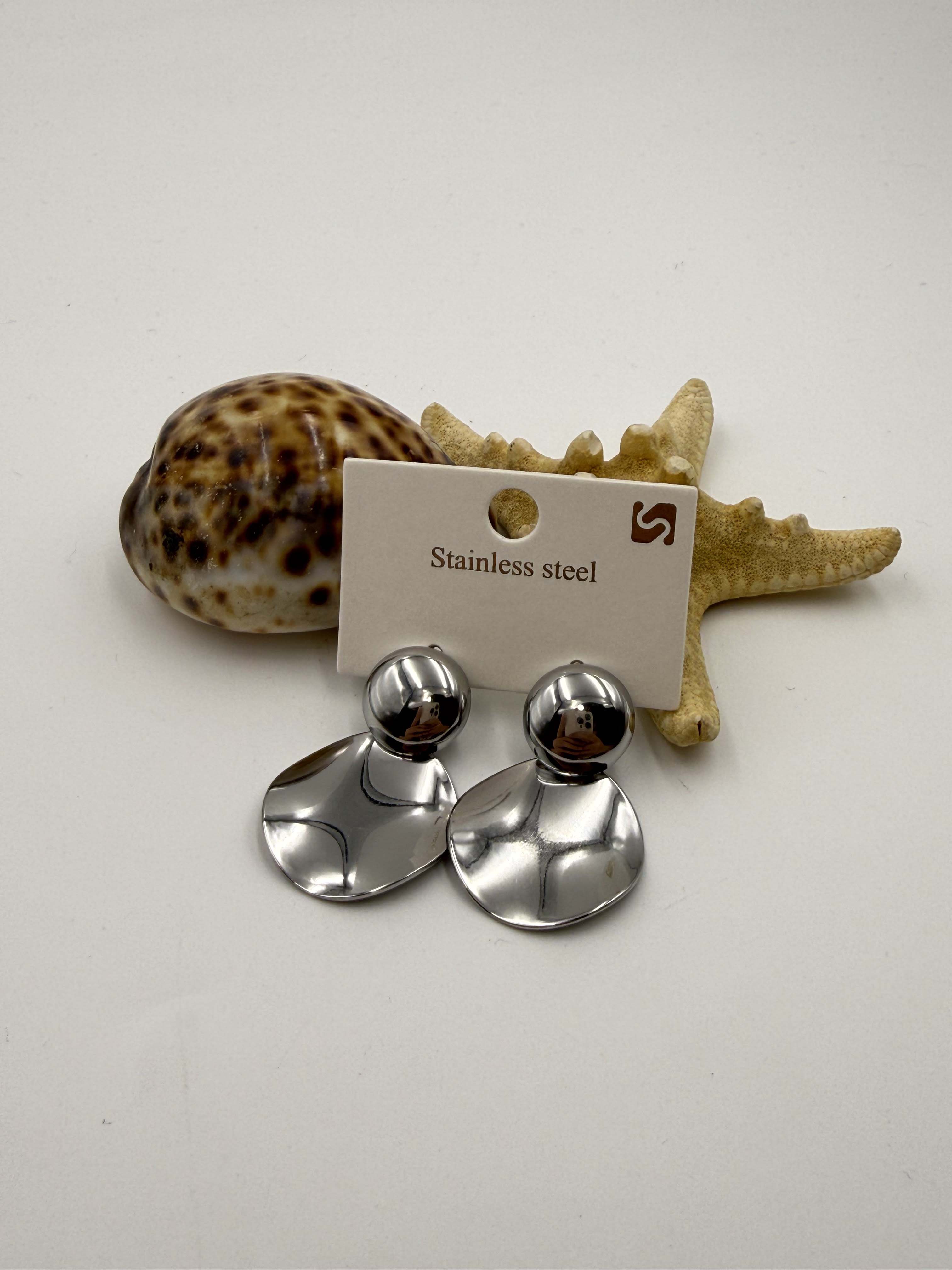 Oval Plaka Model Küpe