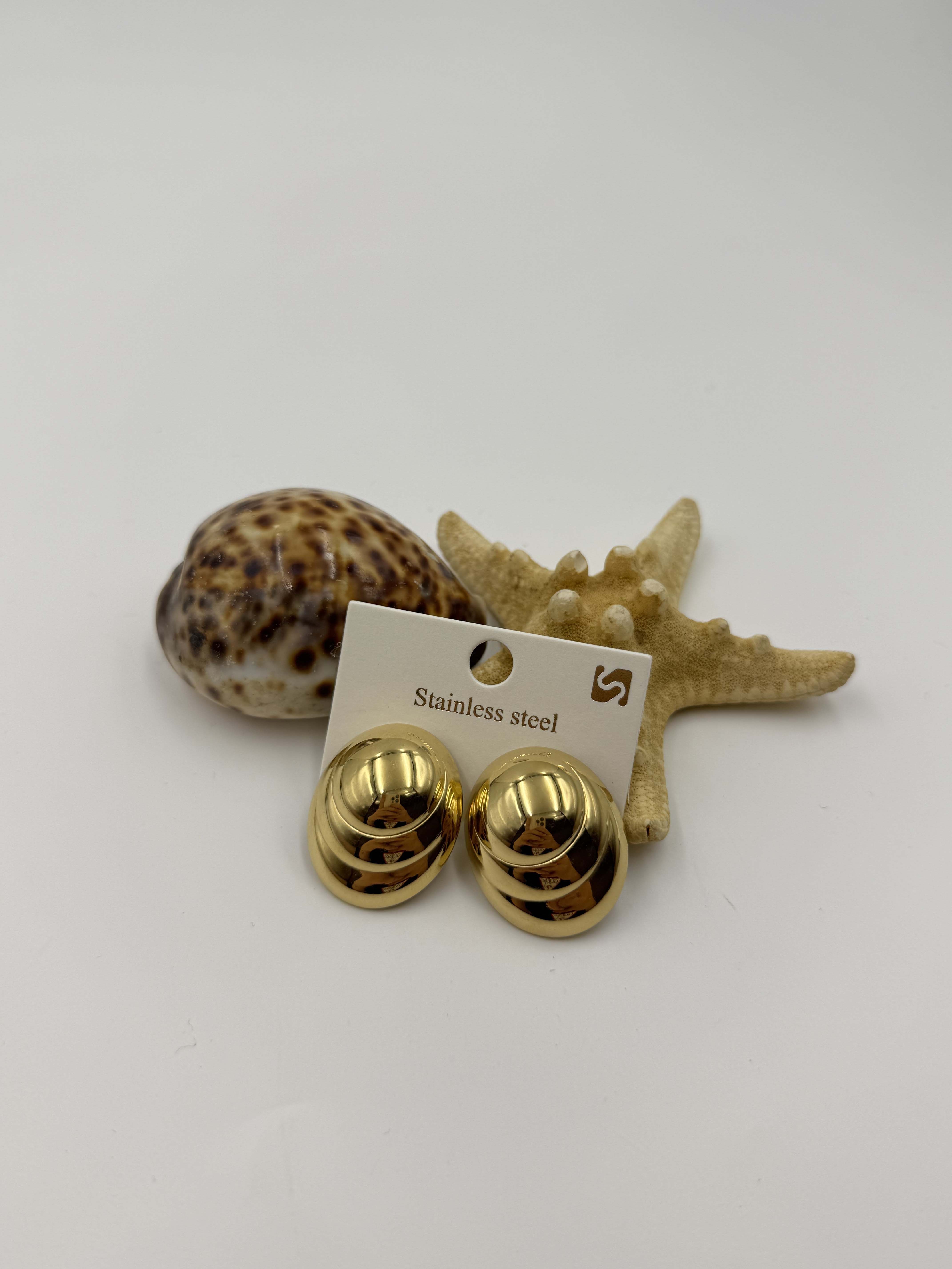 Gold Plaka Vintage Model Küpe