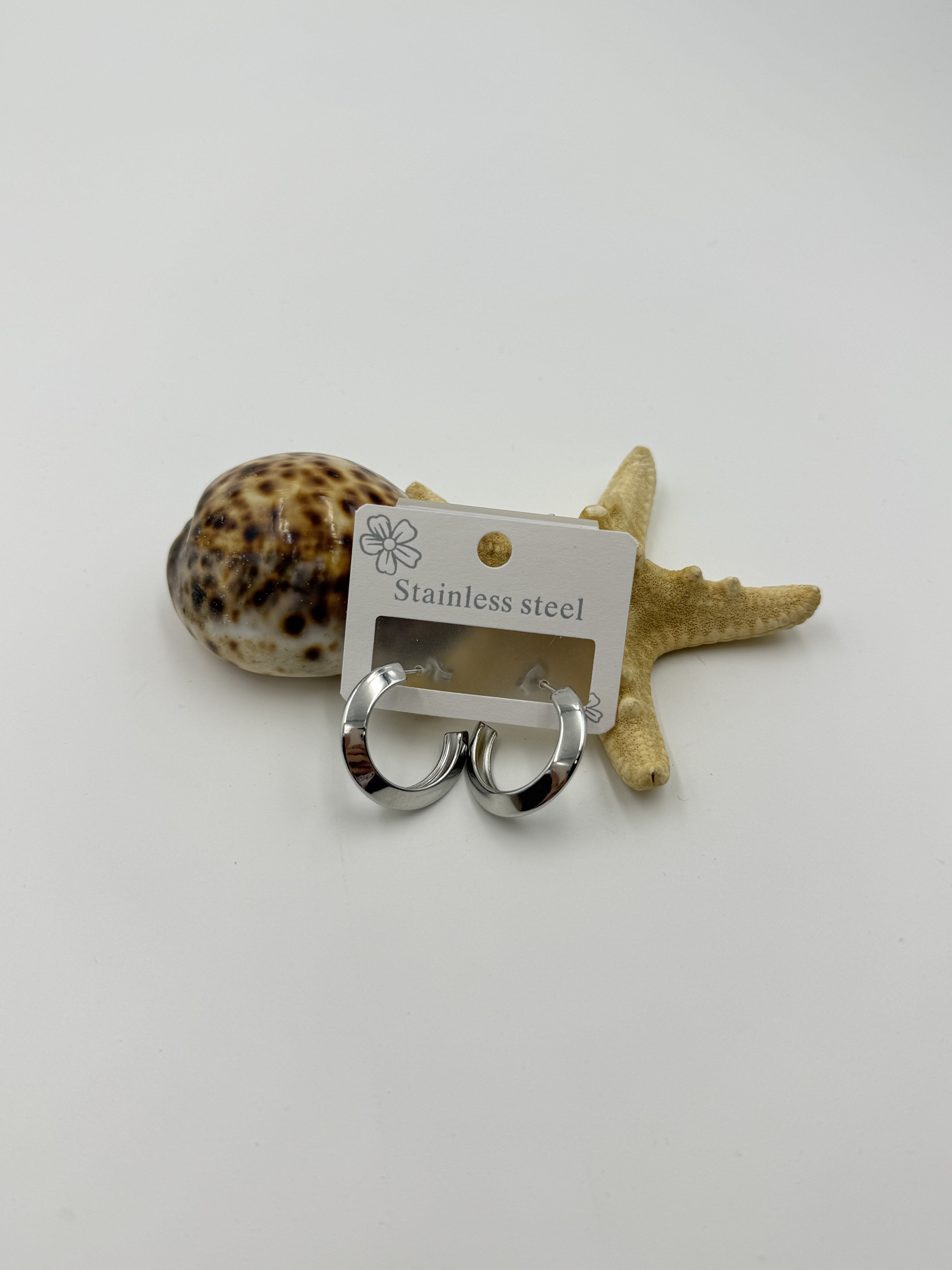 Gümüş Renk Halka Küpe