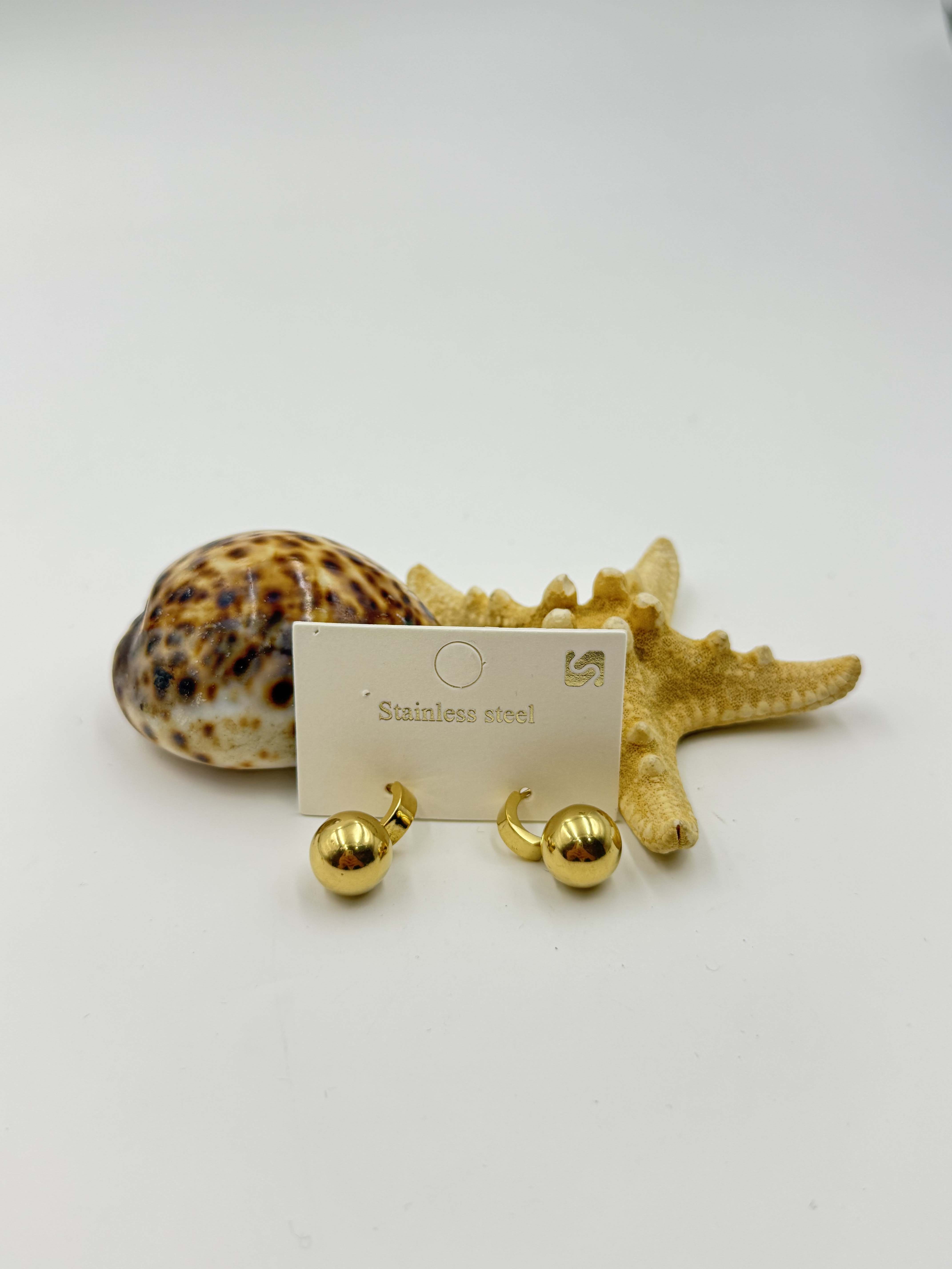 Top Model Gold Renk Küpe