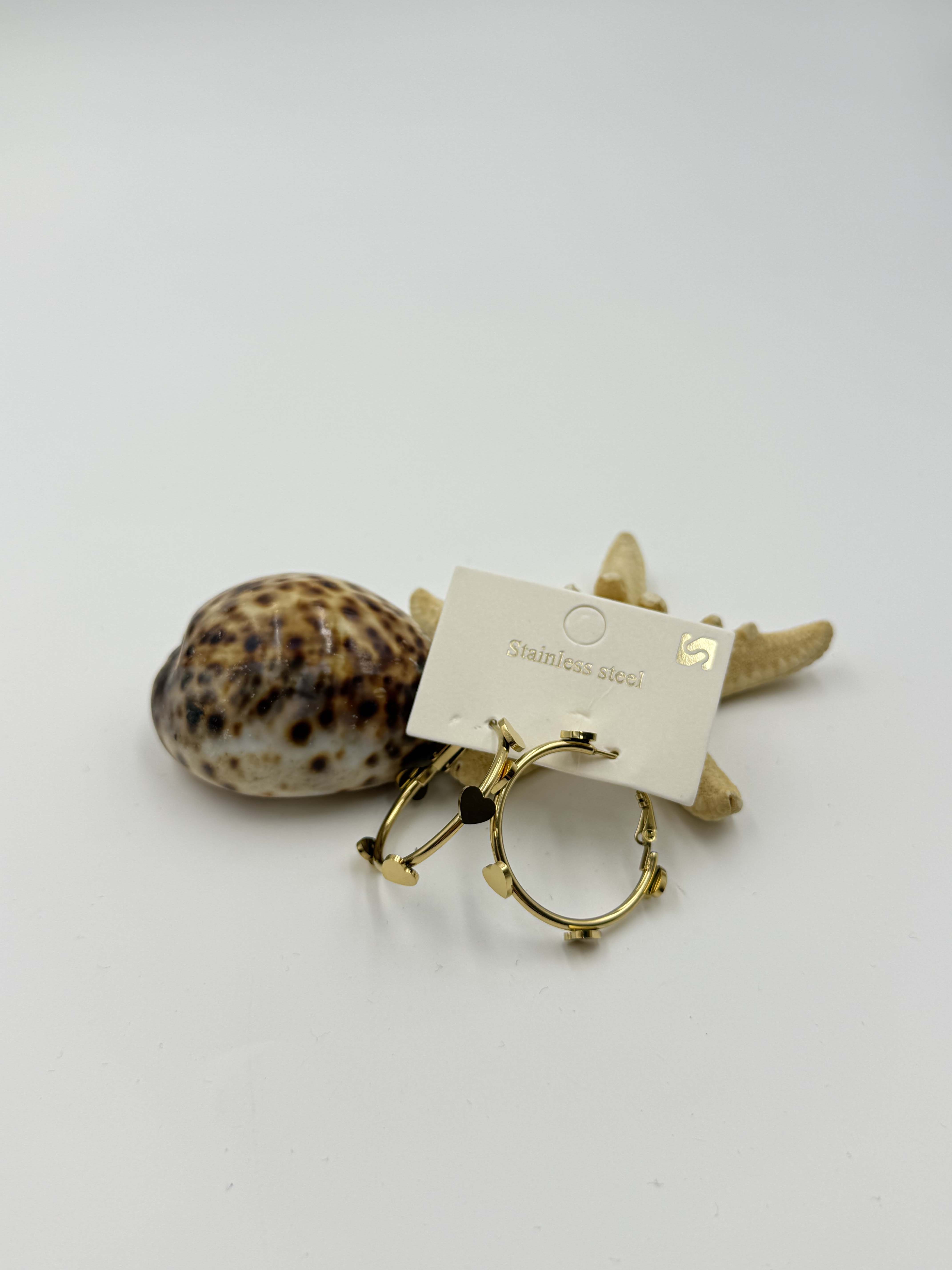 Çoklu Kalp Model Halka Küpe