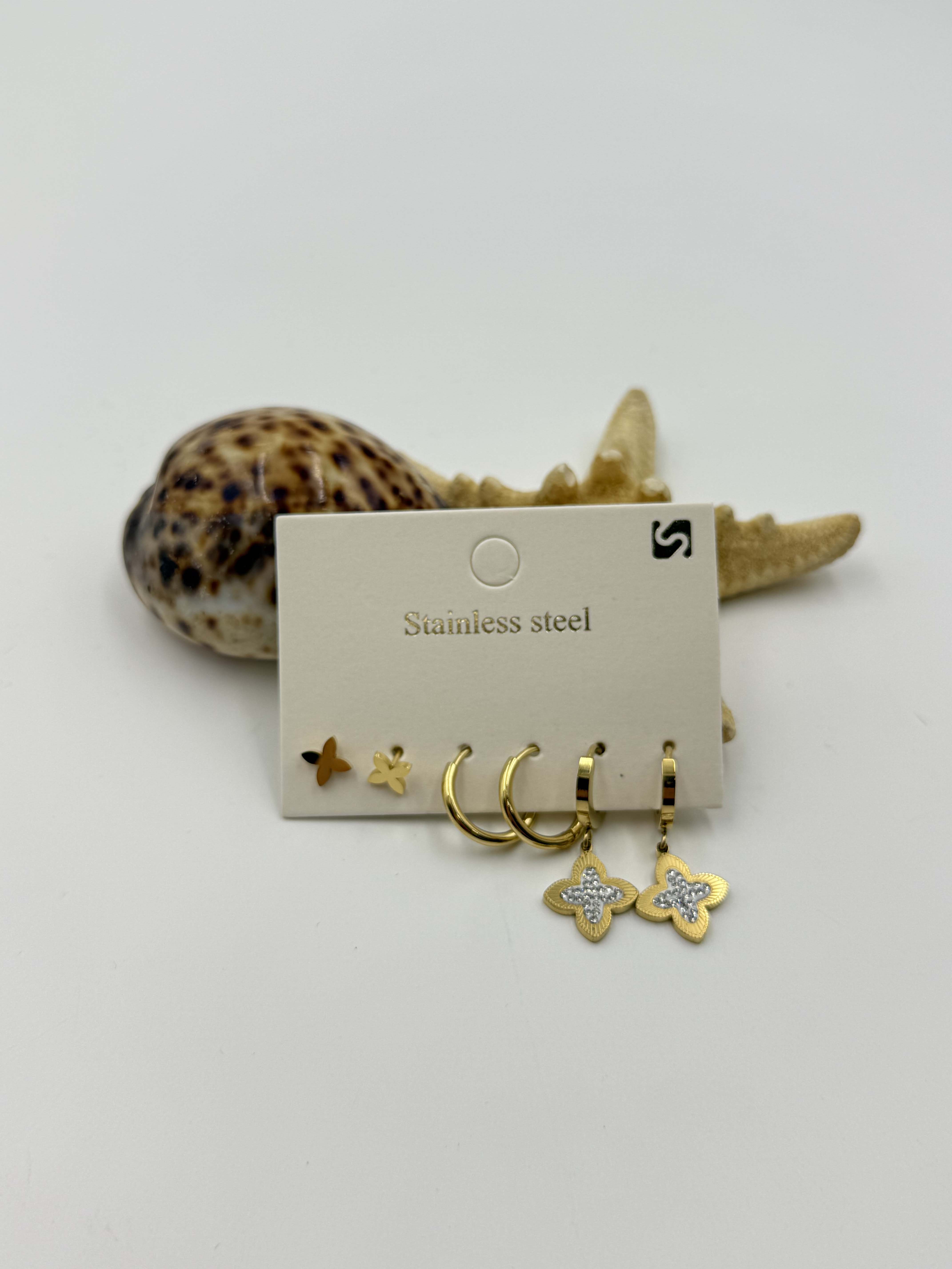 Gold Renk Küpe Set KP023