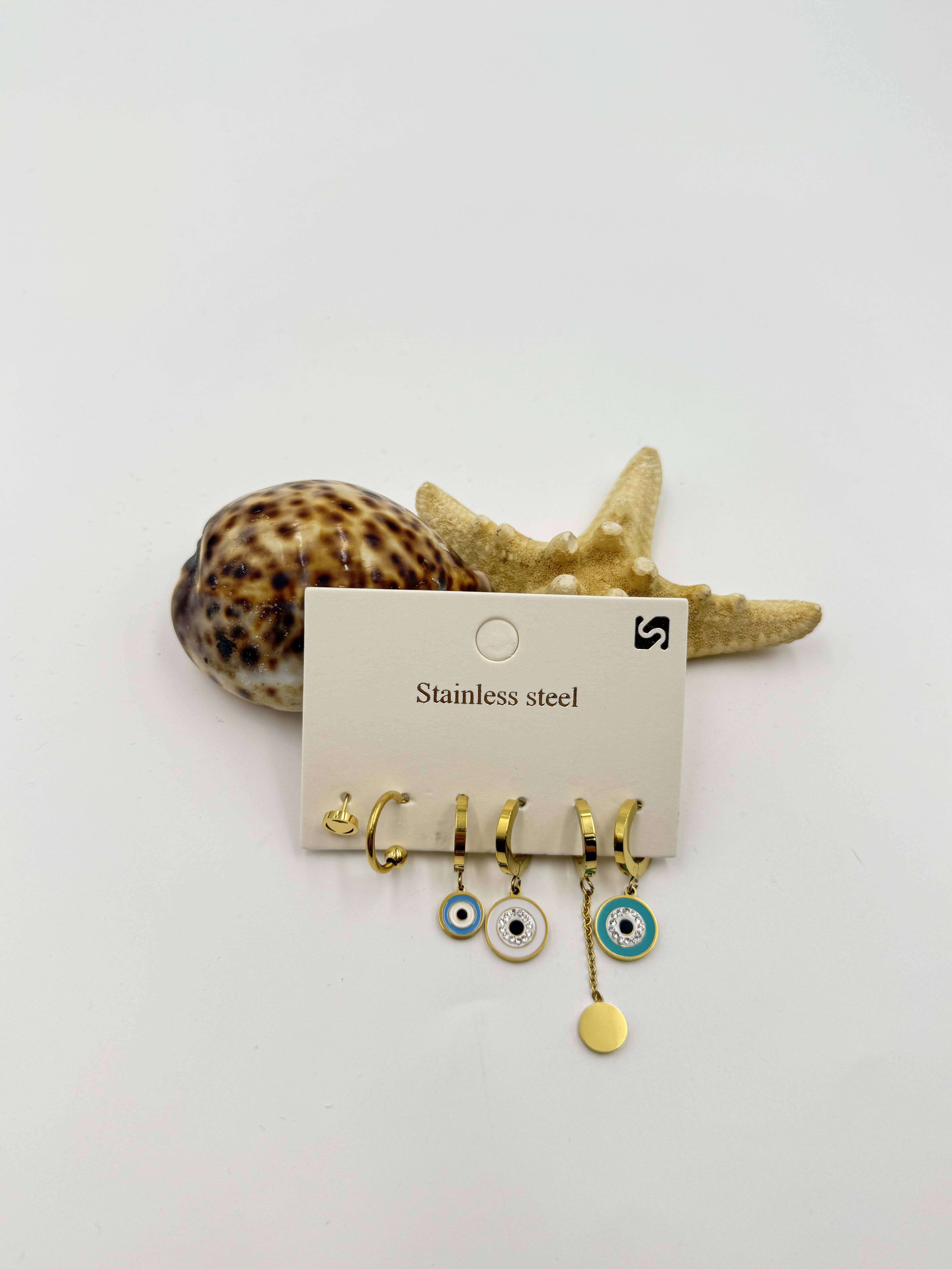 Gold Renk Küpe Set KP031