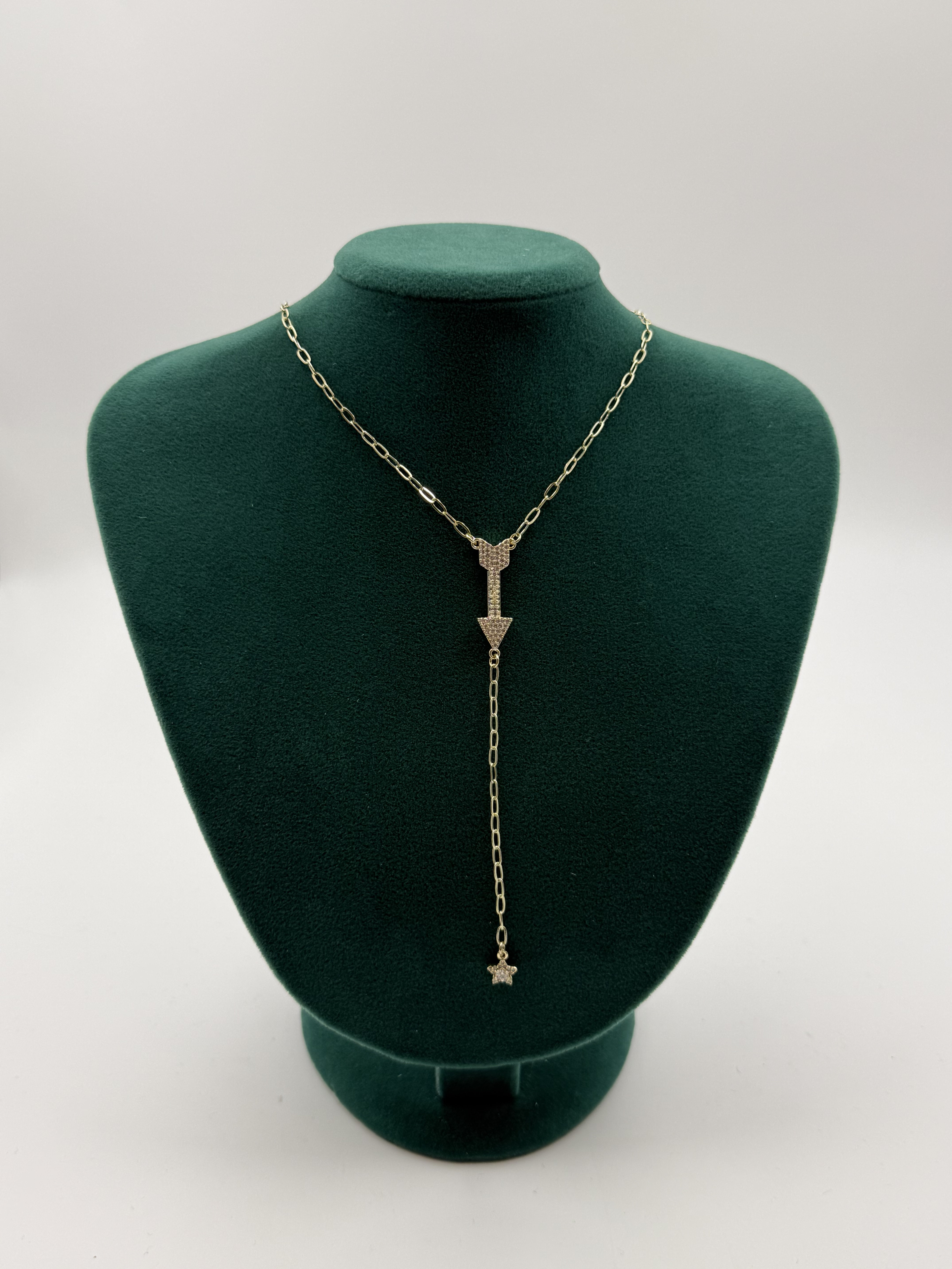 Ataç Model Sallantılı Gold Renk Kolye