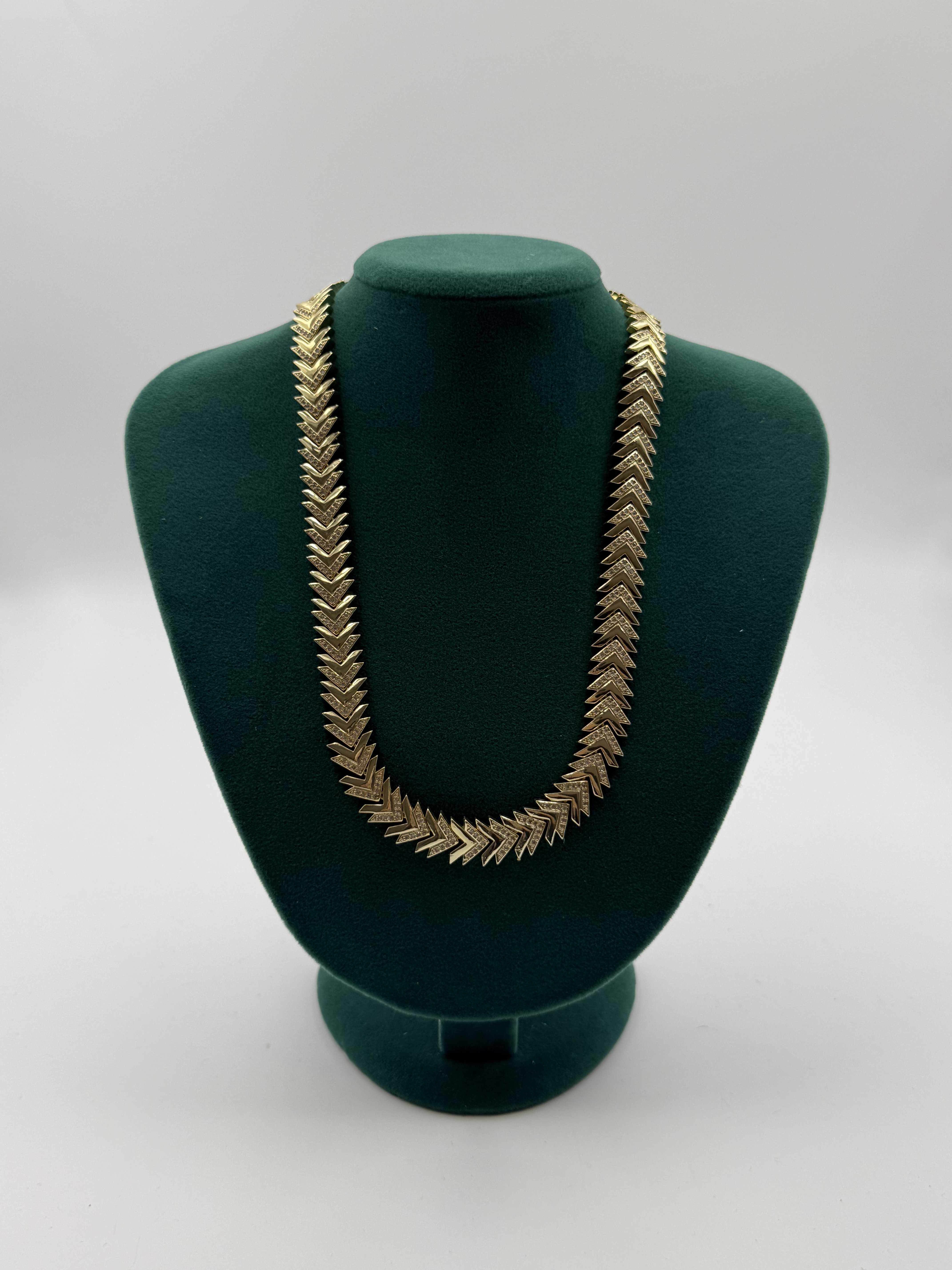 Balık Sırtı Model Kalın Zincir Kolye