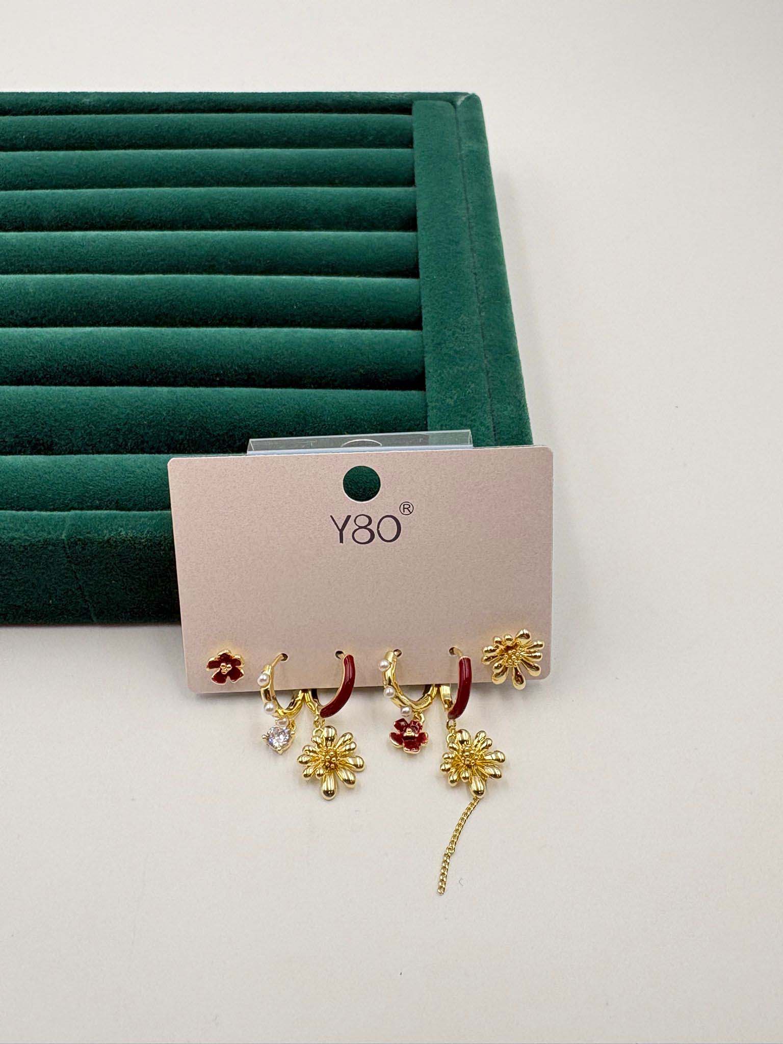 Gold Renk Küpe Set KP033